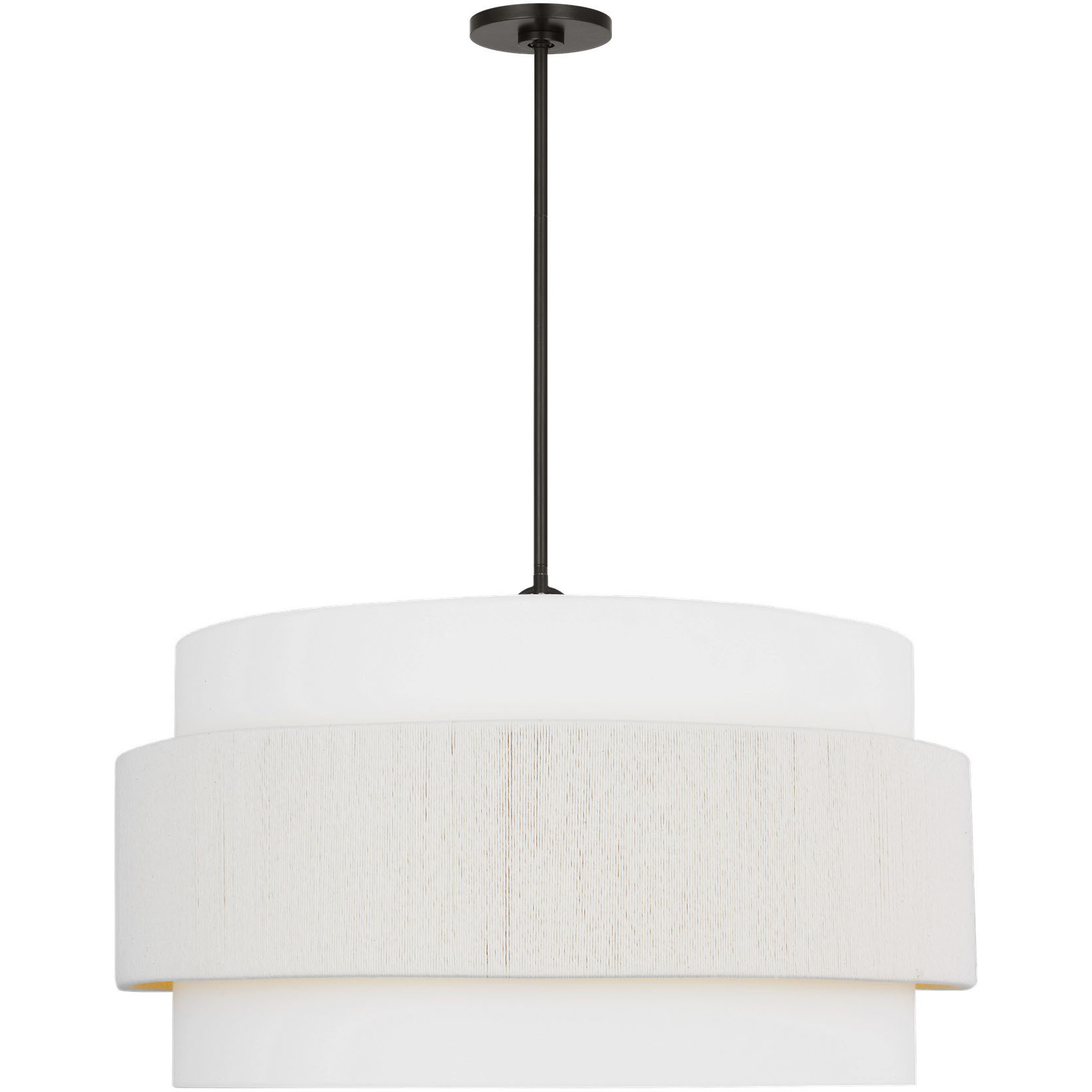 Ellen DeGeneres Belaro 6 Light 30 inch Aged Iron Hanging Shade Ceiling Light