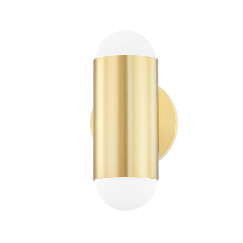 Kira 2 Light Aged Brass Wall Sconce Wall Light
