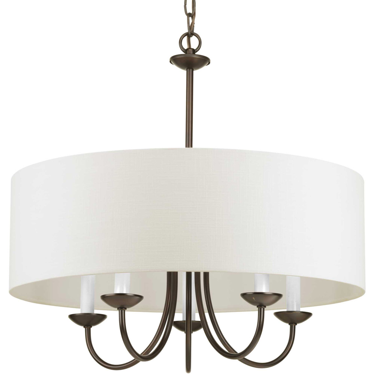 Drum Shade 5 Light 21.63 inch Antique Bronze Chandelier Ceiling Light