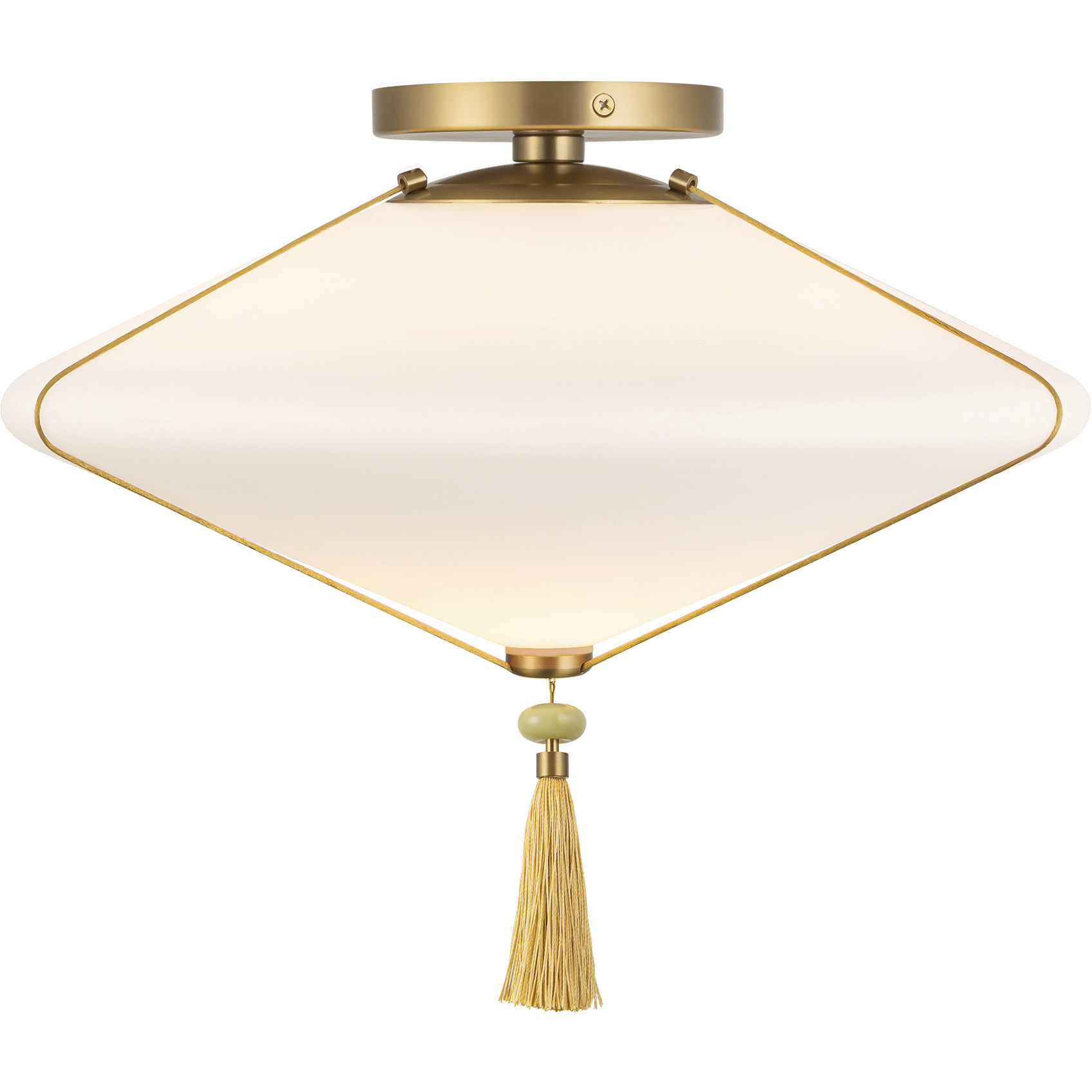 Alora Mood Reeve 1 Light 14.75 inch Brushed Gold Flush Mount Ceiling Light