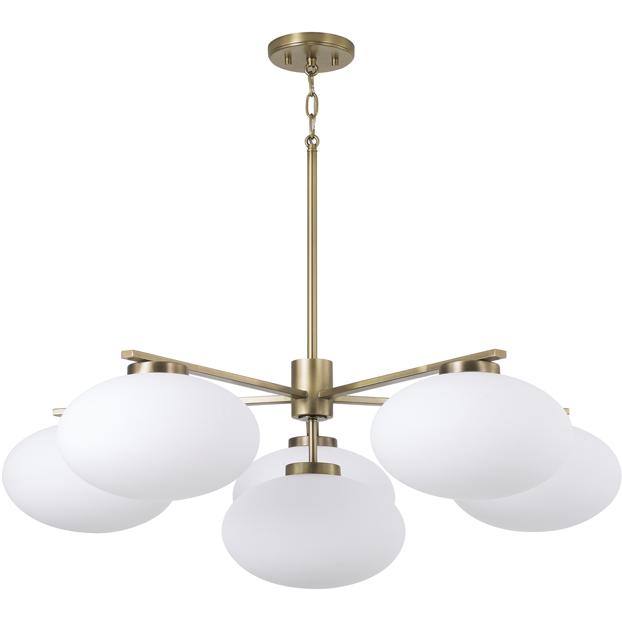 Soren 6 Light 37 inch Aged Brass Chandelier Ceiling Light
