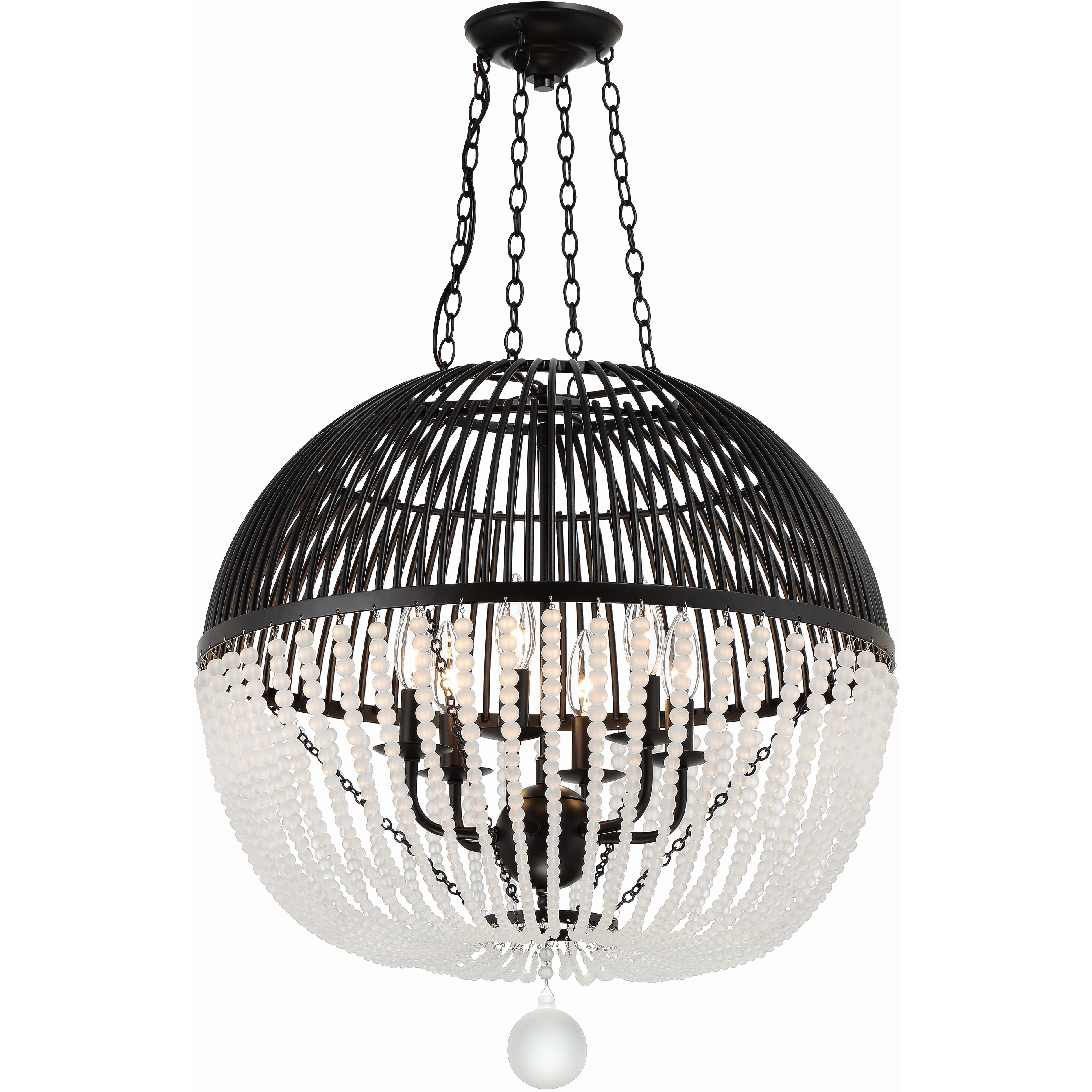 Duval 6 Light 21 inch Matte Black Pendant Ceiling Light