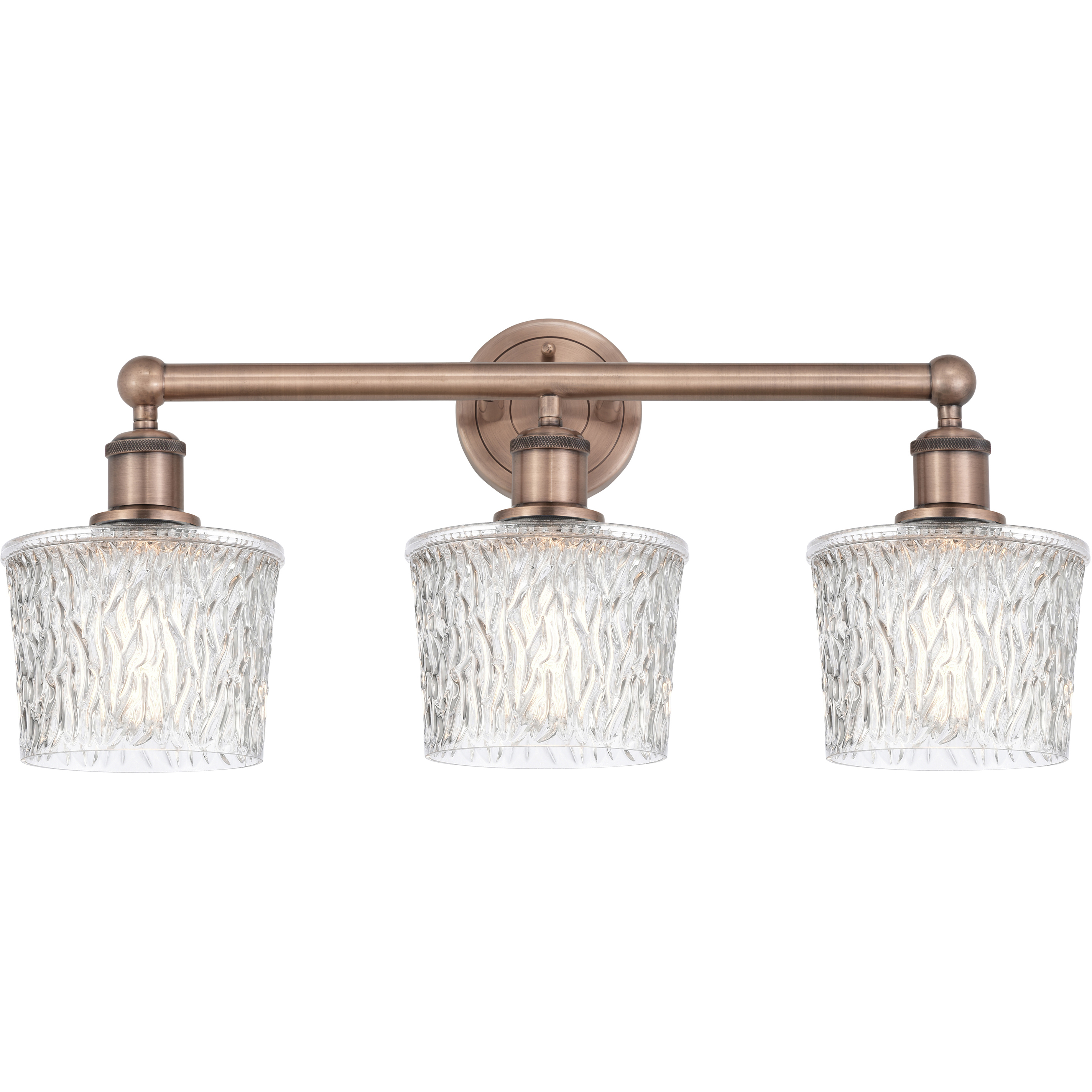 Niagra 3 Light 24.5 inch Antique Copper Bath Vanity Light Wall Light