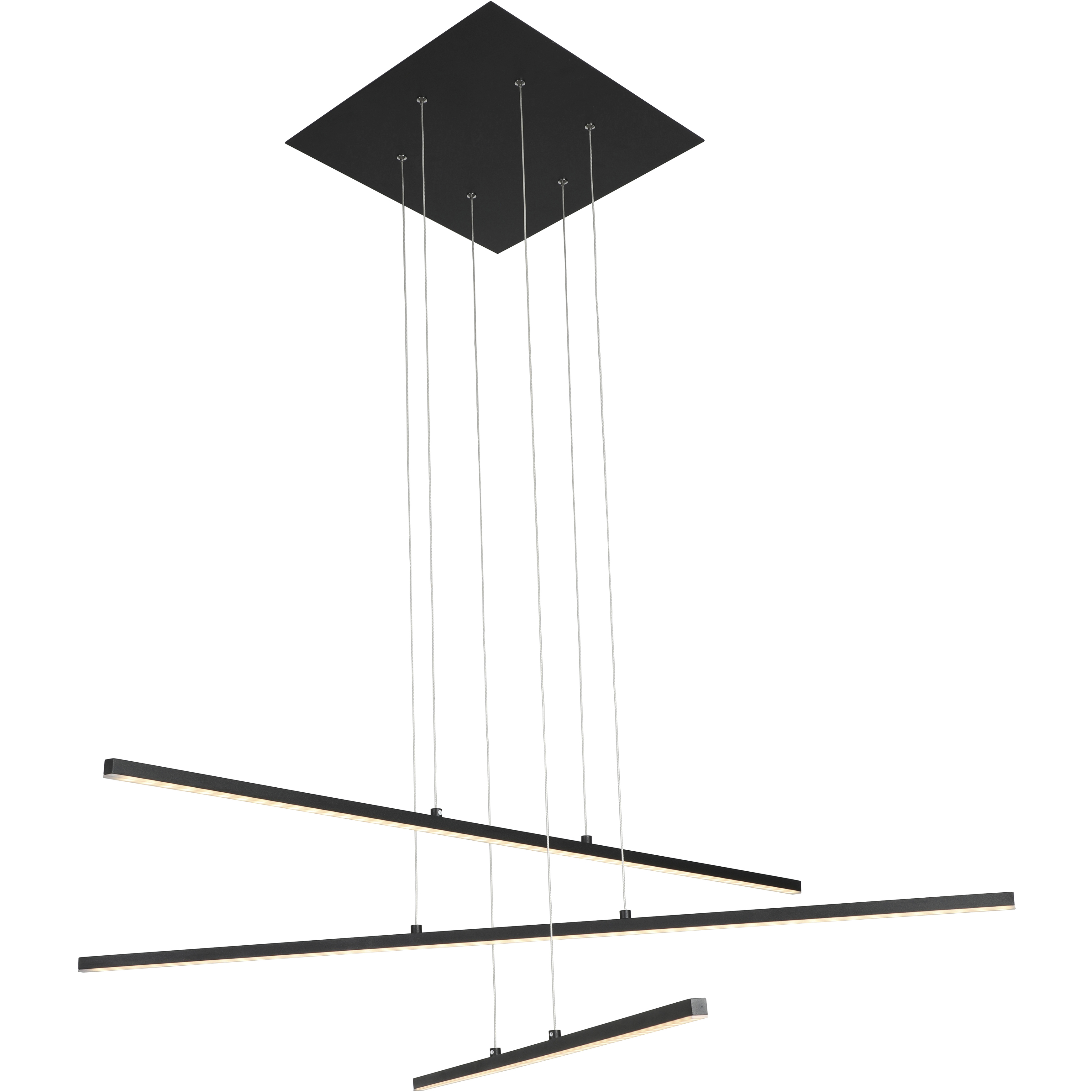 Canada LED 45.8 inch Matte Black Chandelier Ceiling Light