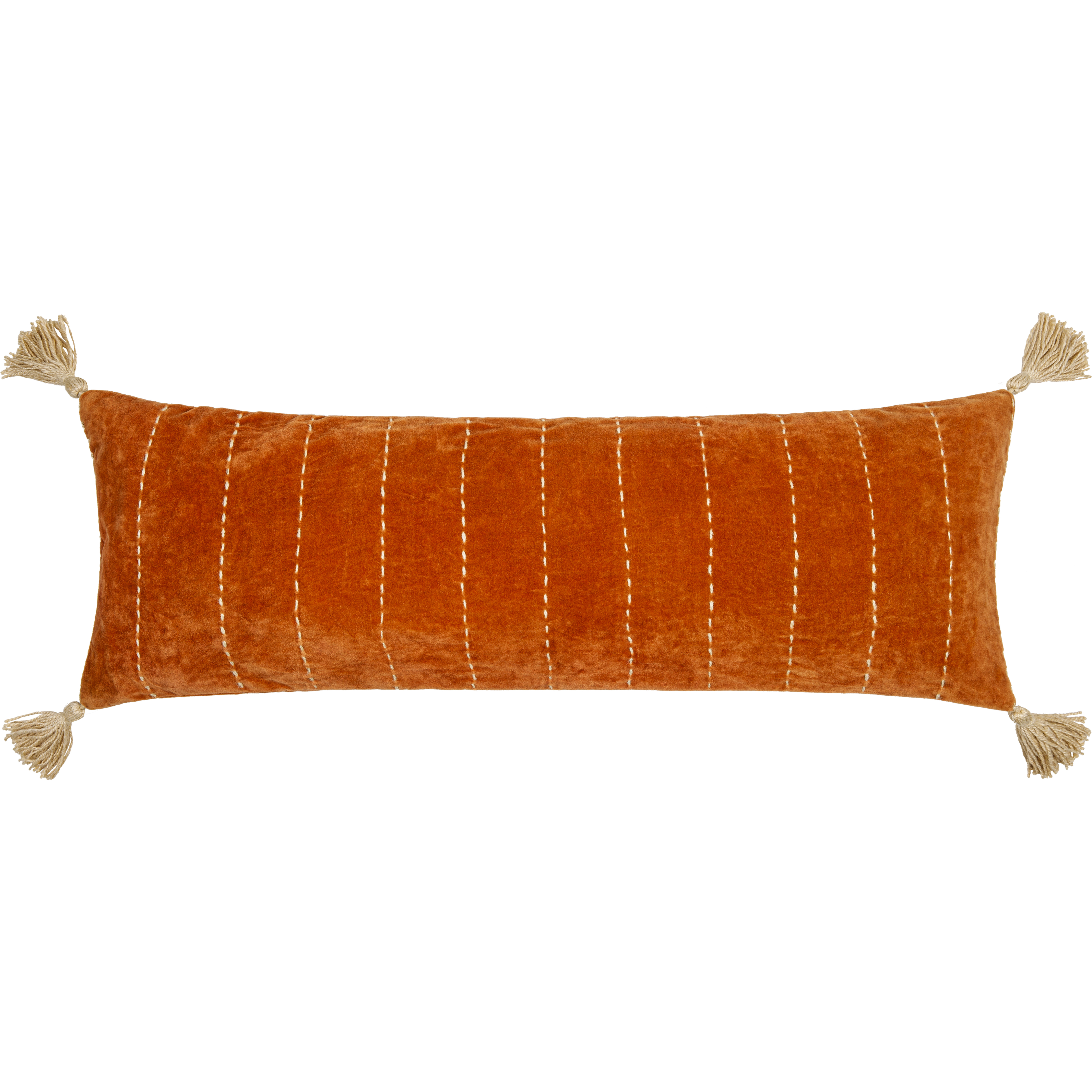 Velvet Kantha 36 inch Pillow Kit, Lumbar