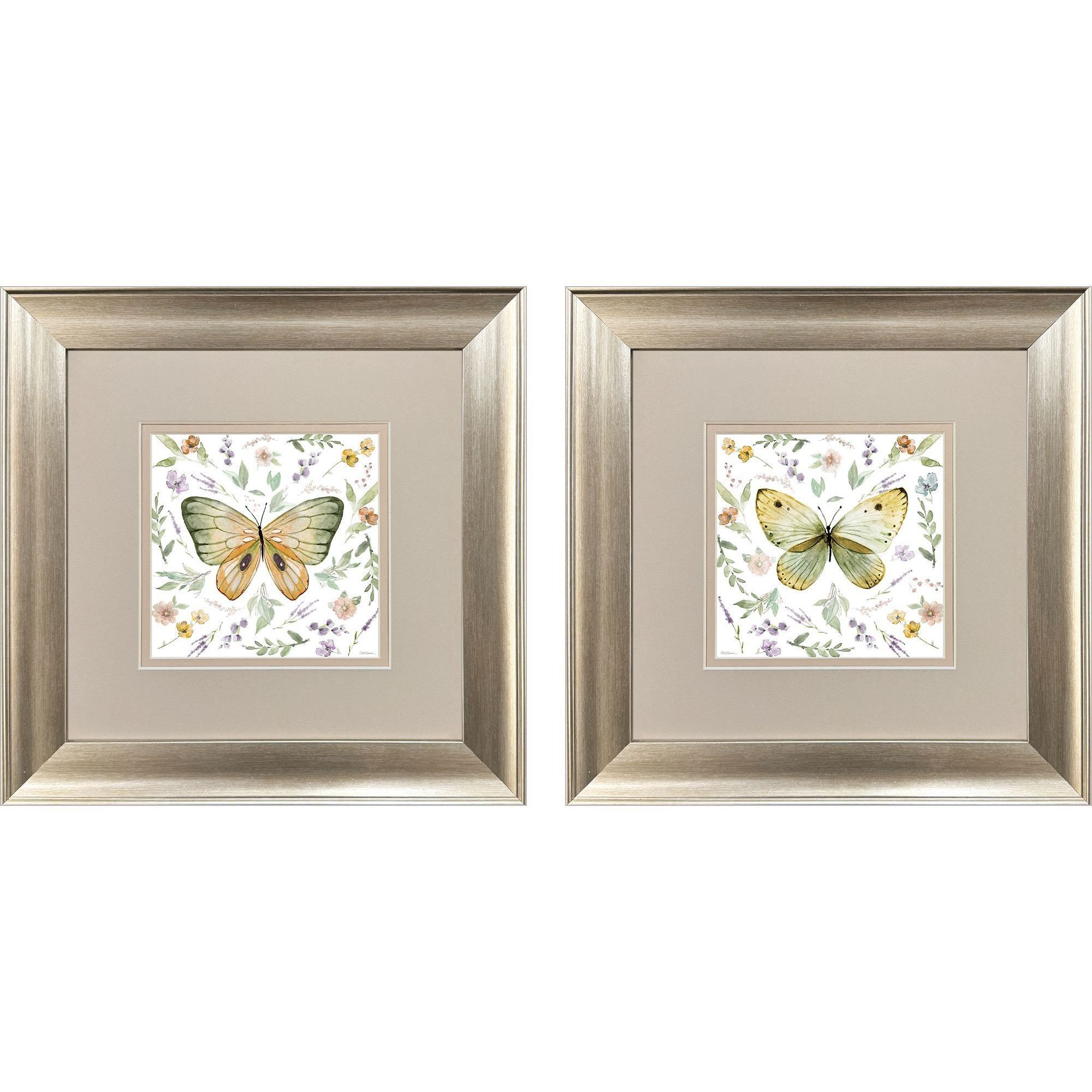 Propac Green and Pink and Orange and Multi Framed Art, Propac