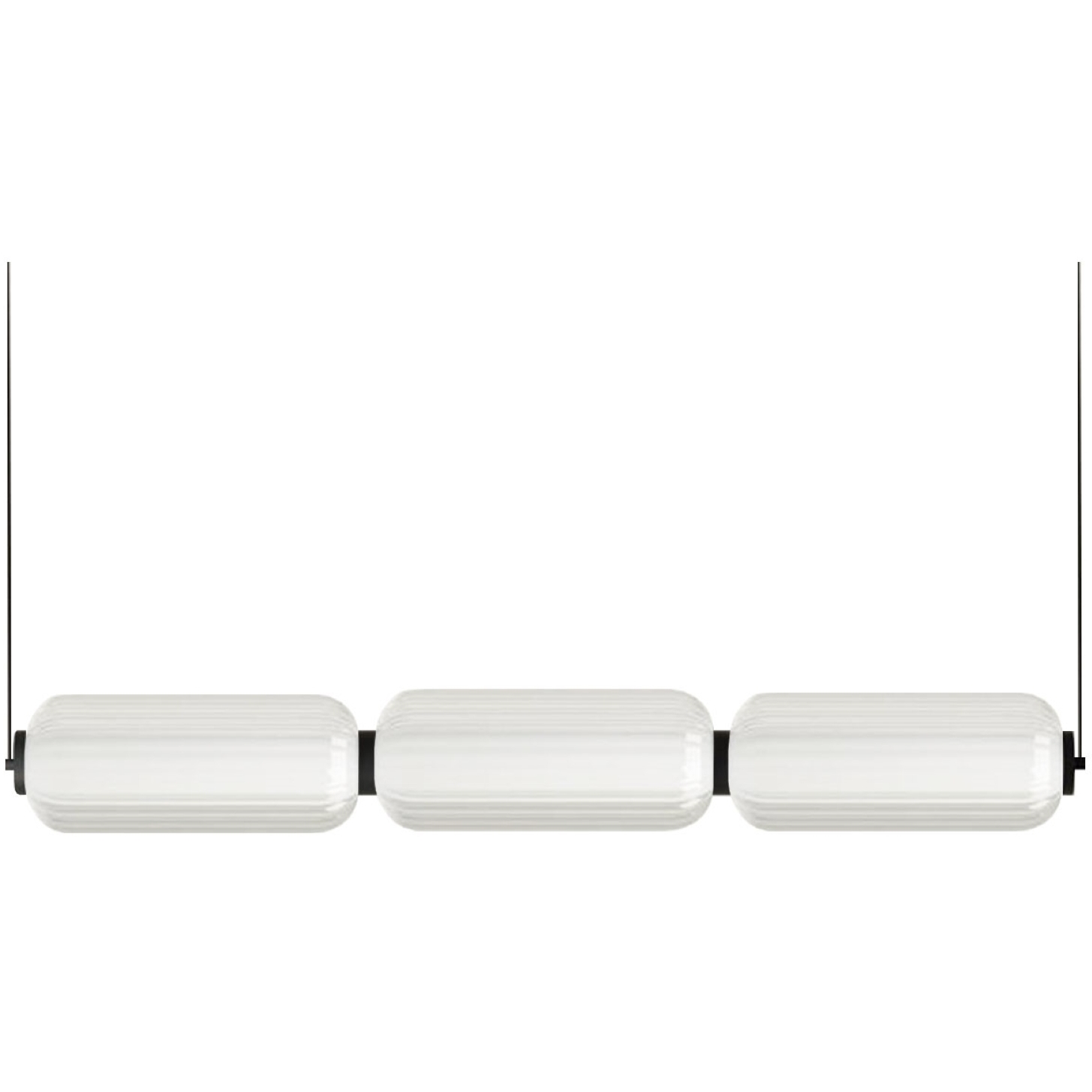 Ramona LED 38 inch Matte Black Horizontal Pendant Ceiling Light