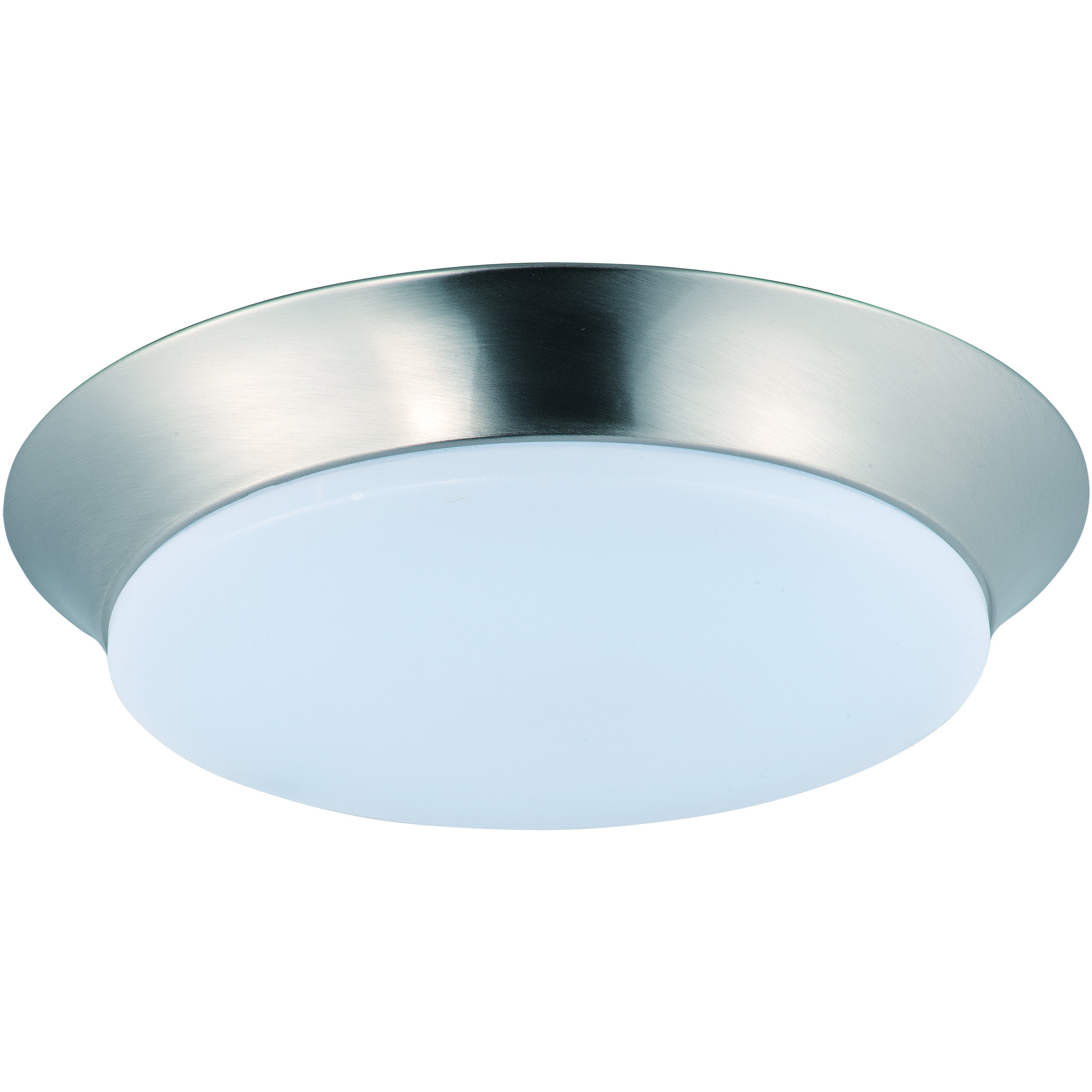 Low Profile LED 13.75 inch Satin Nickel Flush Mount Ceiling Light