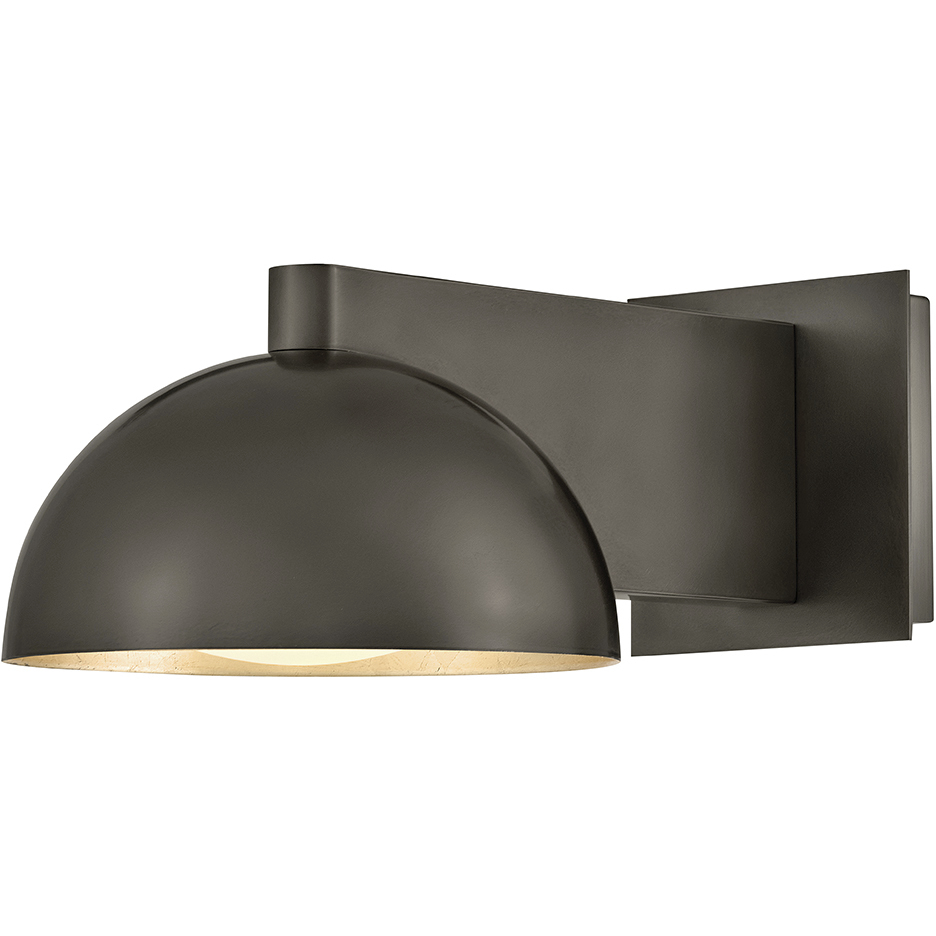 Vargas 14 inch 5.00 watt Black Oxide with Gold Leaf Task Sconce Wall Light