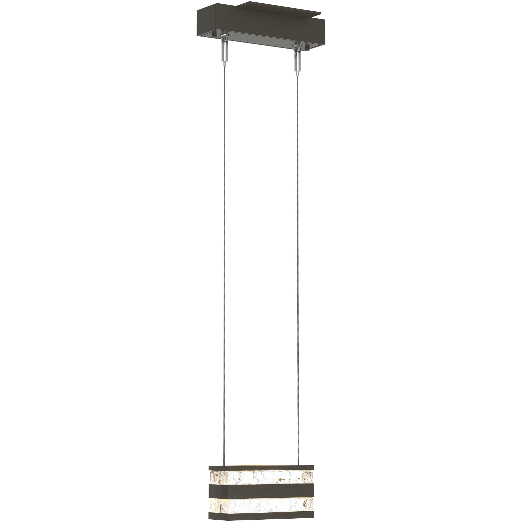 Art + Alchemy Stacks LED 2 inch Dark Smoke Pendant Ceiling Light