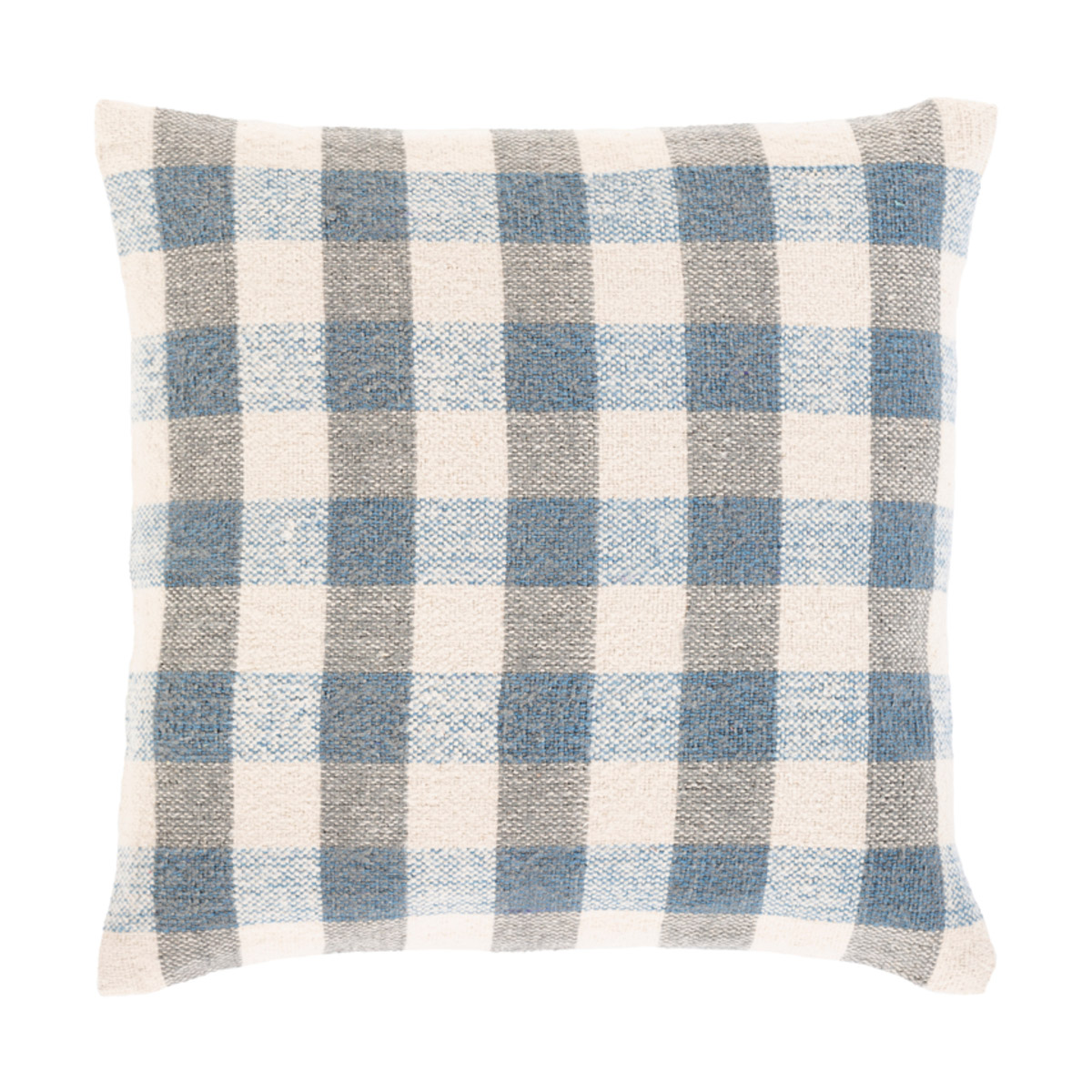 Malcom 18 X 18 inch Cream/Denim/Charcoal/Beige Pillow Kit, Square