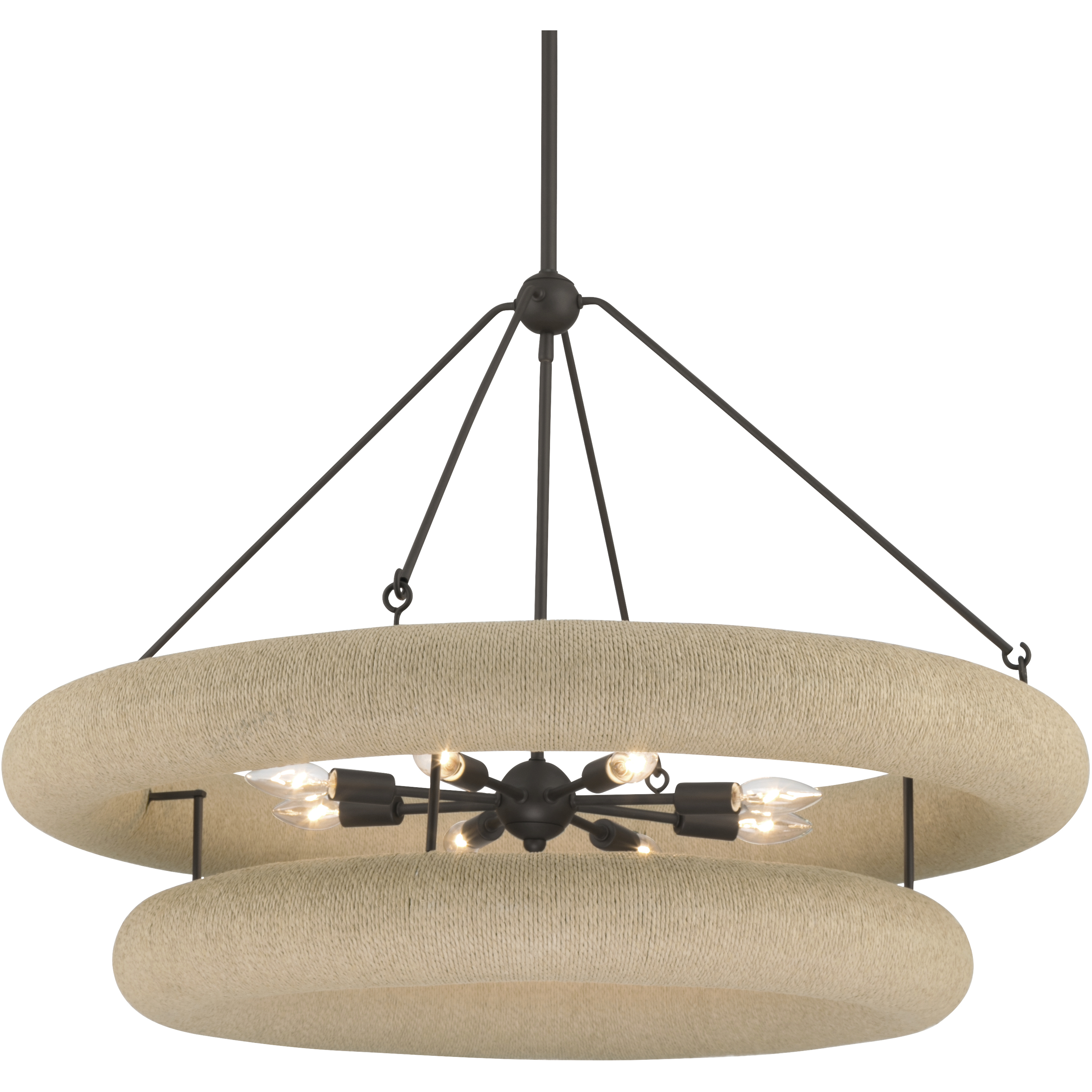 Aeris 8 Light 36 inch Dark Bronze Pendant Ceiling Light