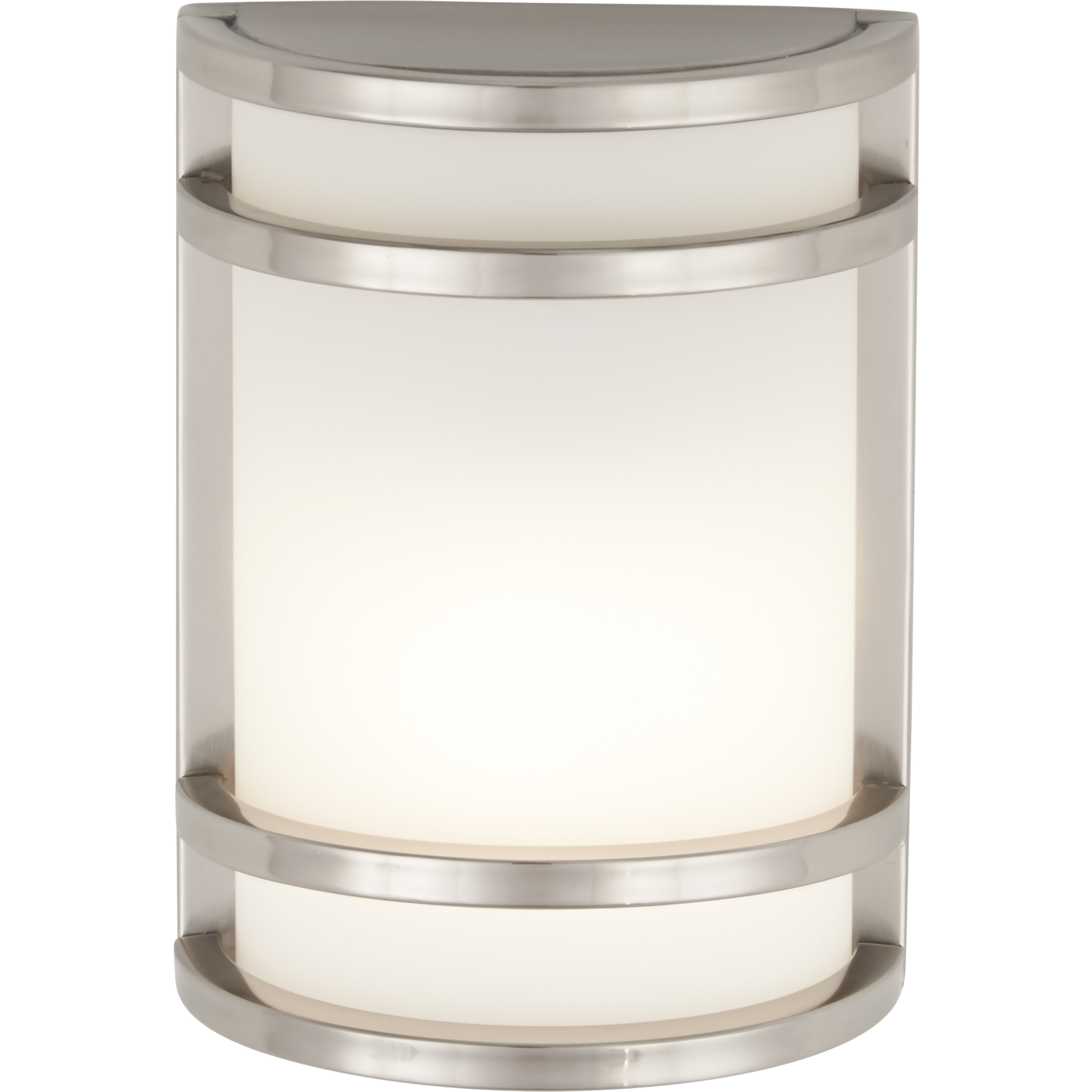 Bay View LED 10 inch Brushed Stainless Steel Outdoor Pocket Lantern, Great Outdoors