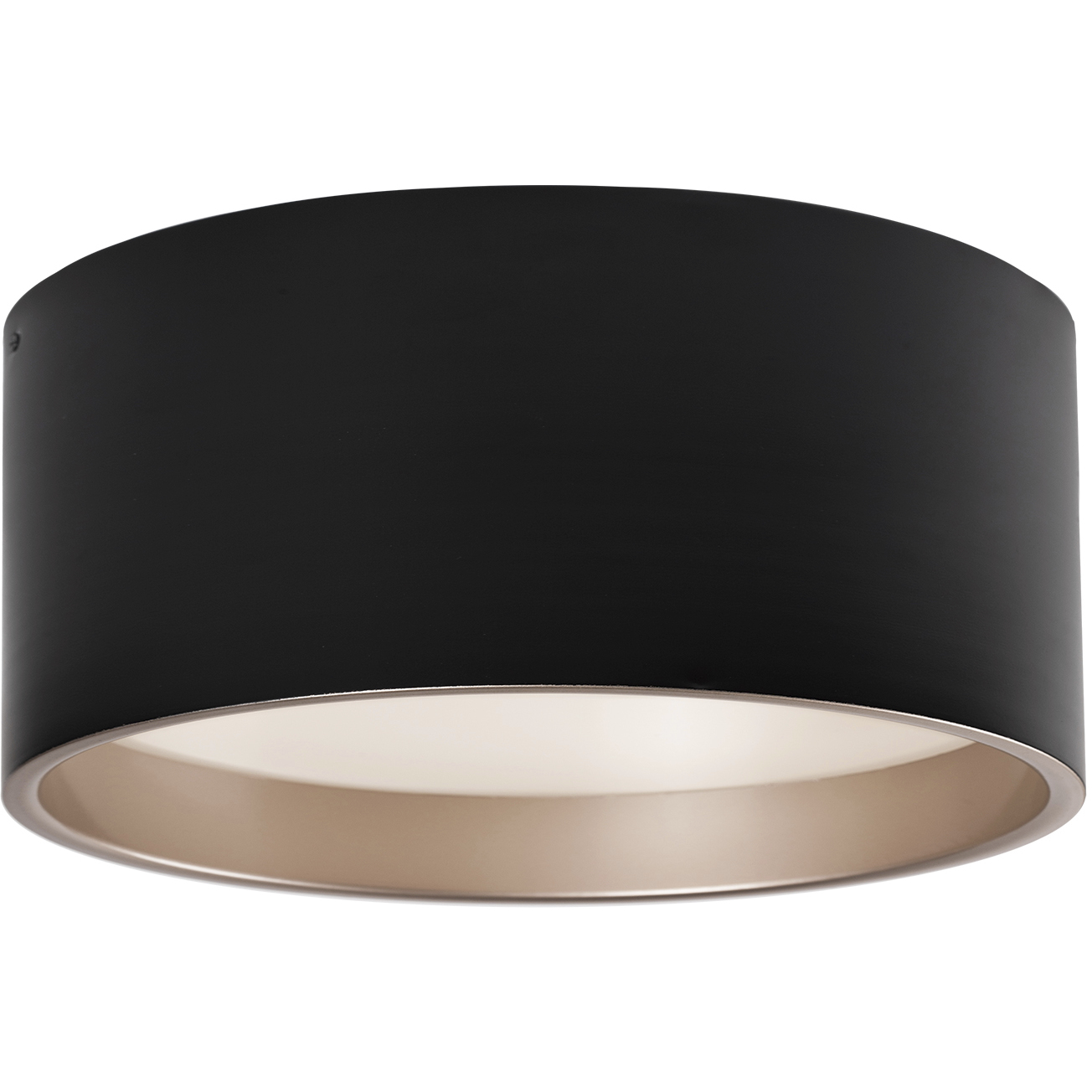 Mousinni LED 17.75 inch Black Flush Mount Ceiling Light