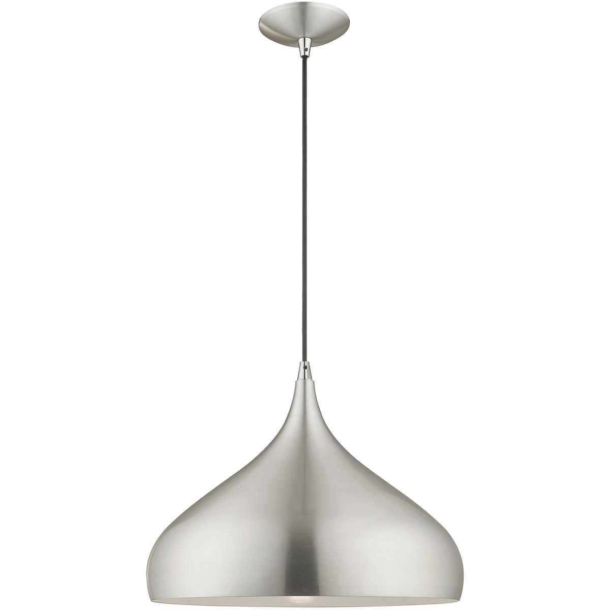 Allison 1 Light 15.75 inch Brushed Aluminum Mini Pendant Ceiling Light