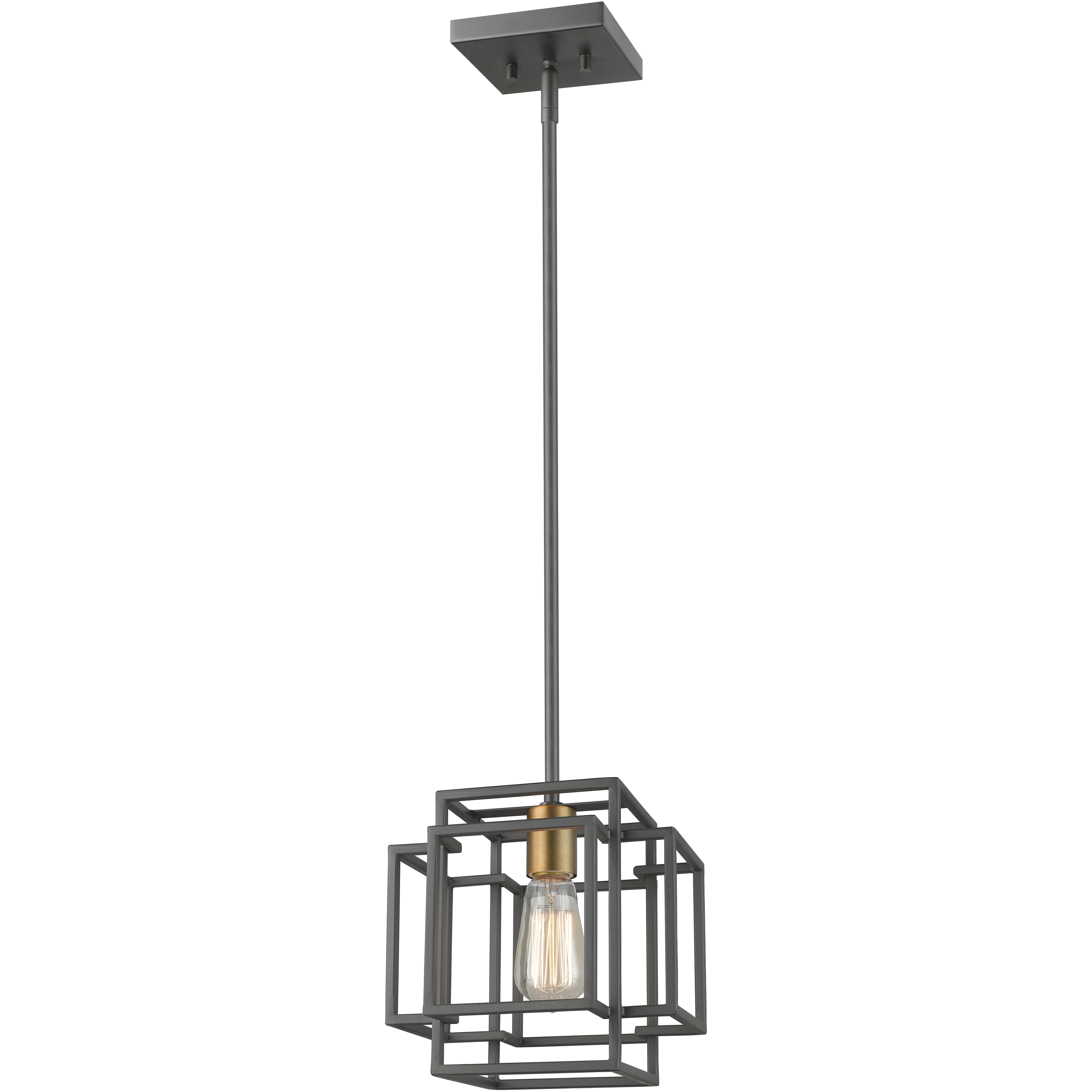 Titania 1 Light 8.5 inch Bronze and Olde Brass Pendant Ceiling Light