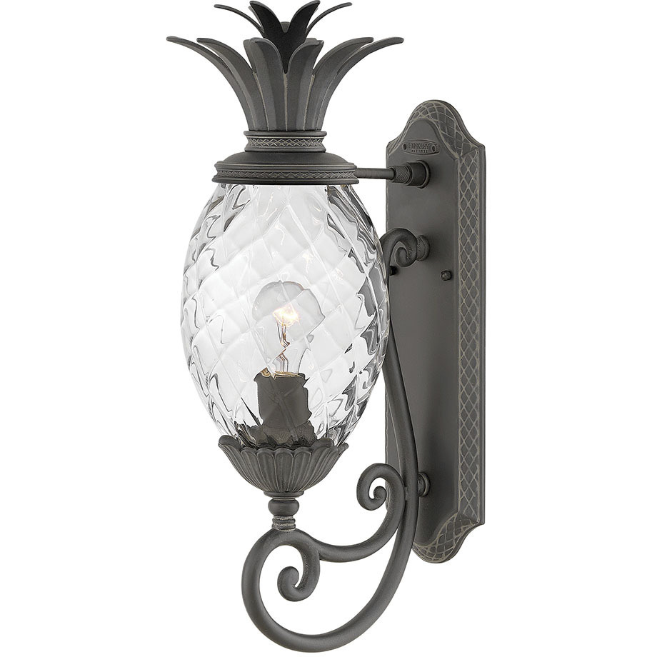 Plantation Outdoor Wall Mount Lantern in Museum Black