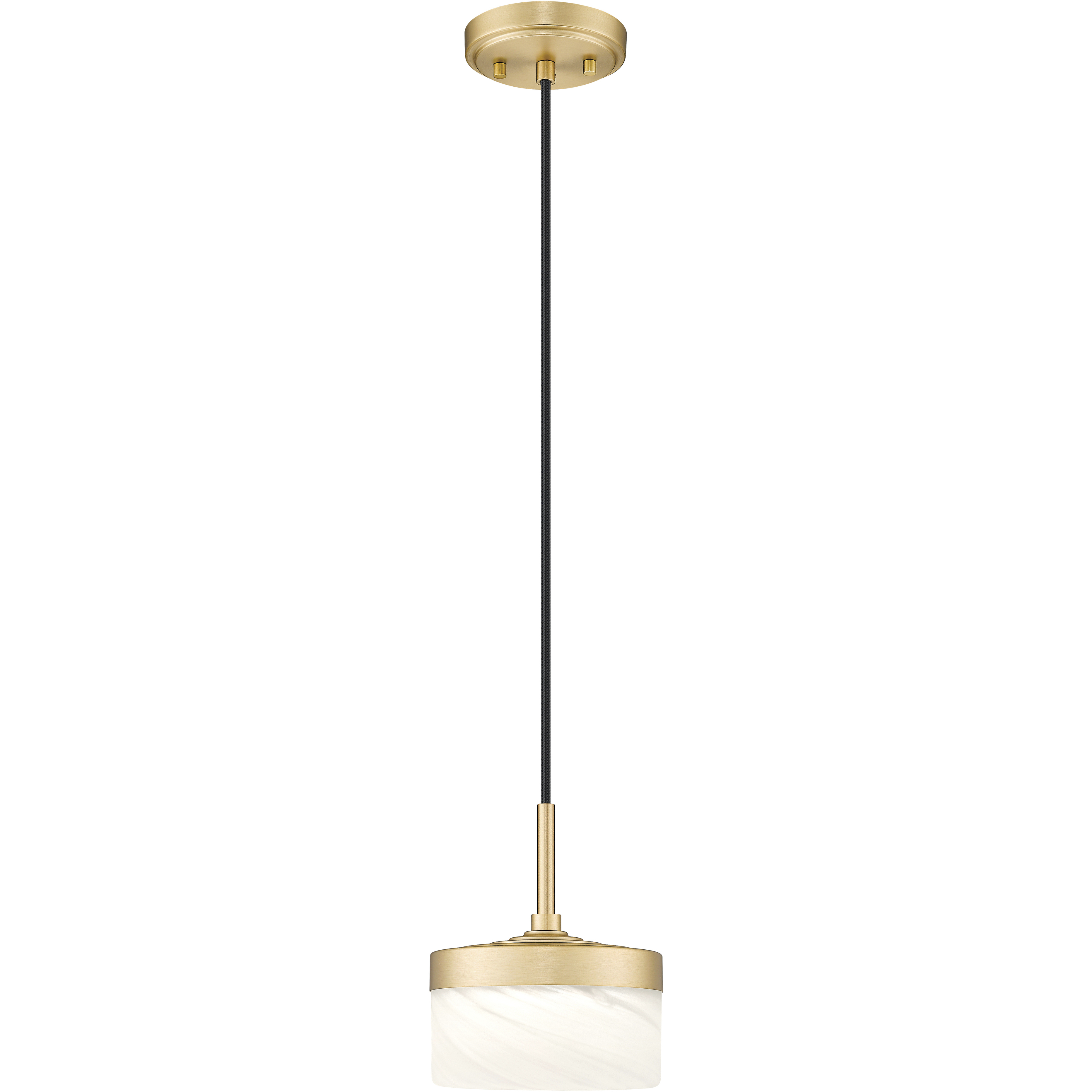 Renaud LED 6.75 inch Modern Gold Pendant Ceiling Light