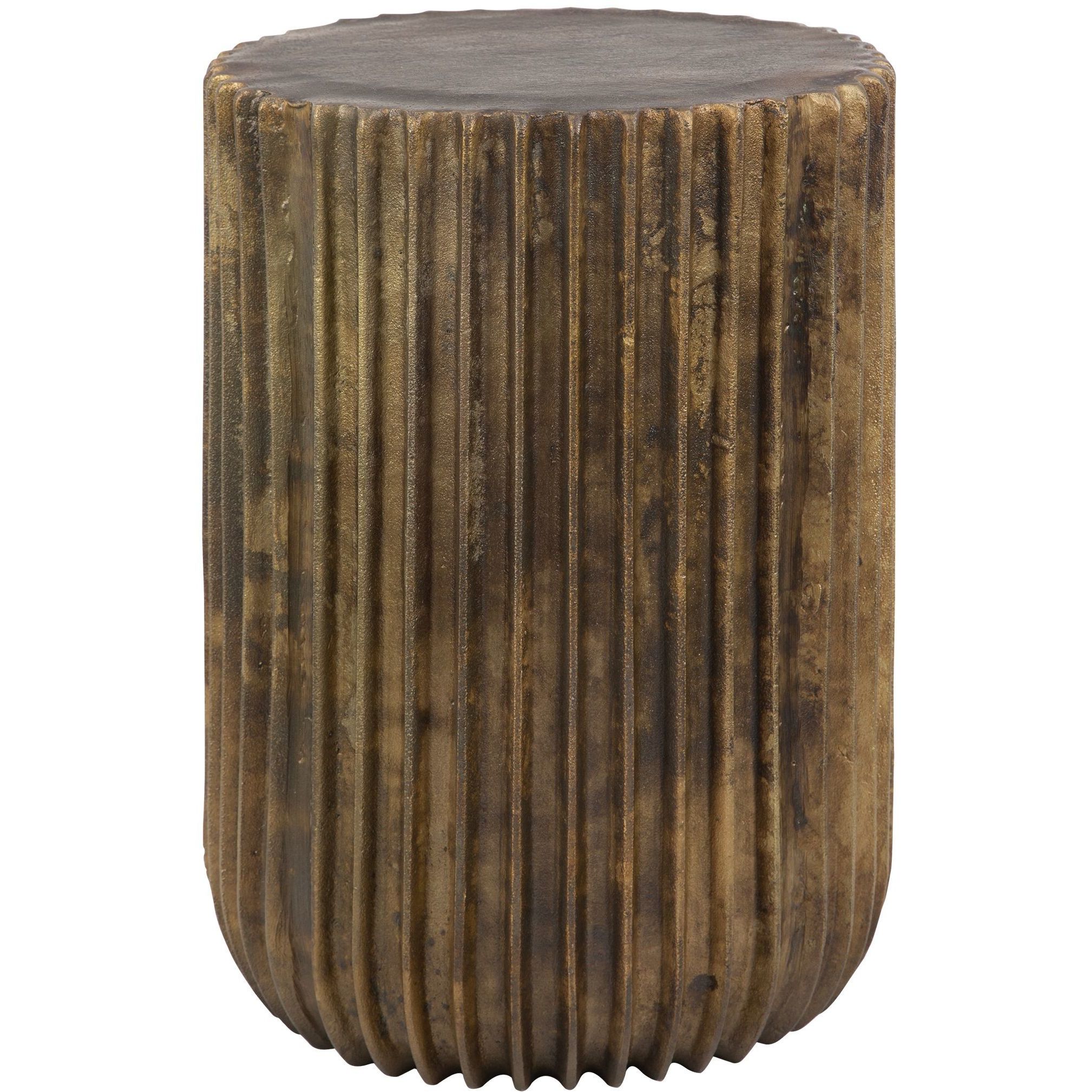 Peaks 20 X 14 inch Oxidized Antique Gold Accent Table