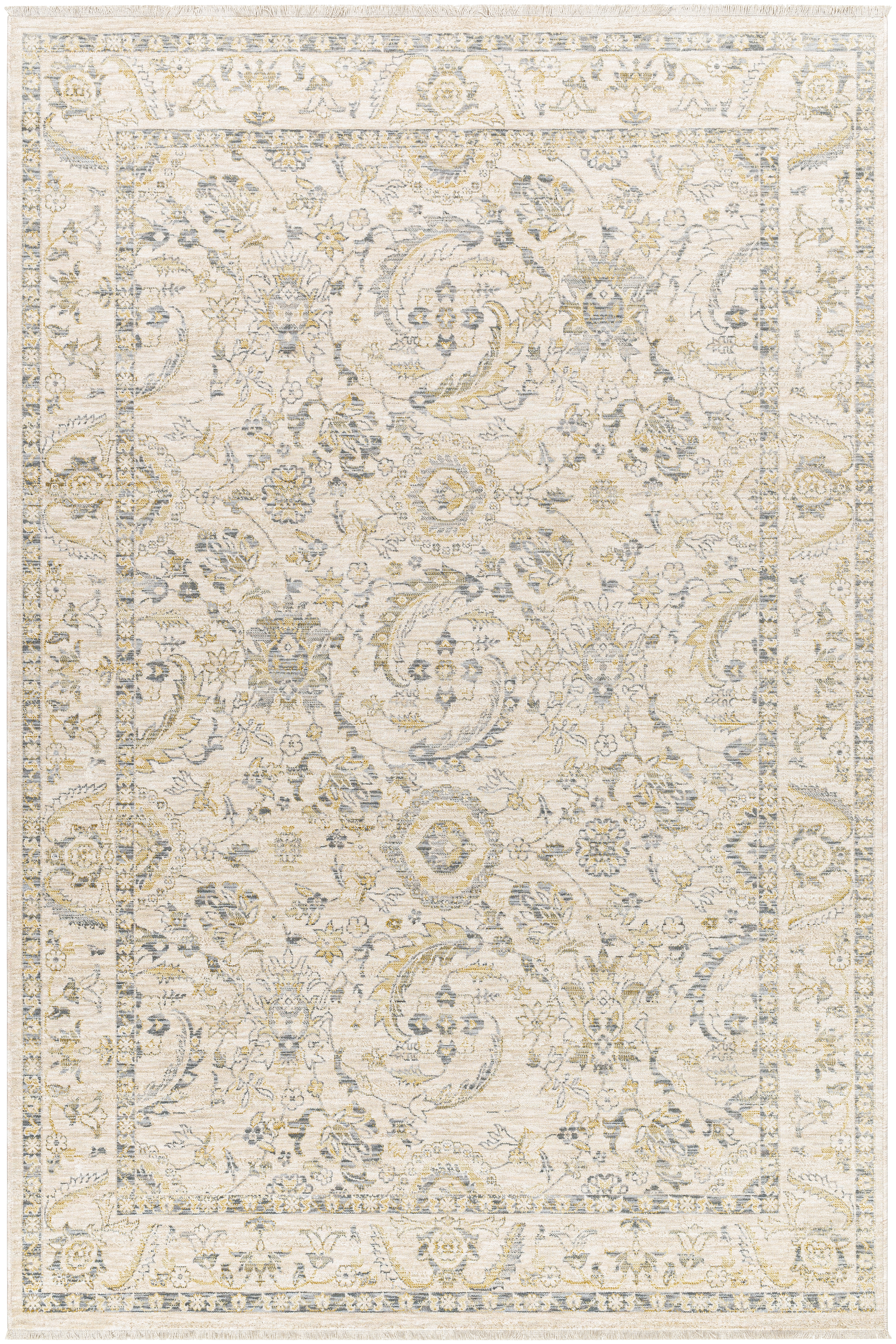 Chicago 35 X 23 inch Light Grey Rug, Rectangle