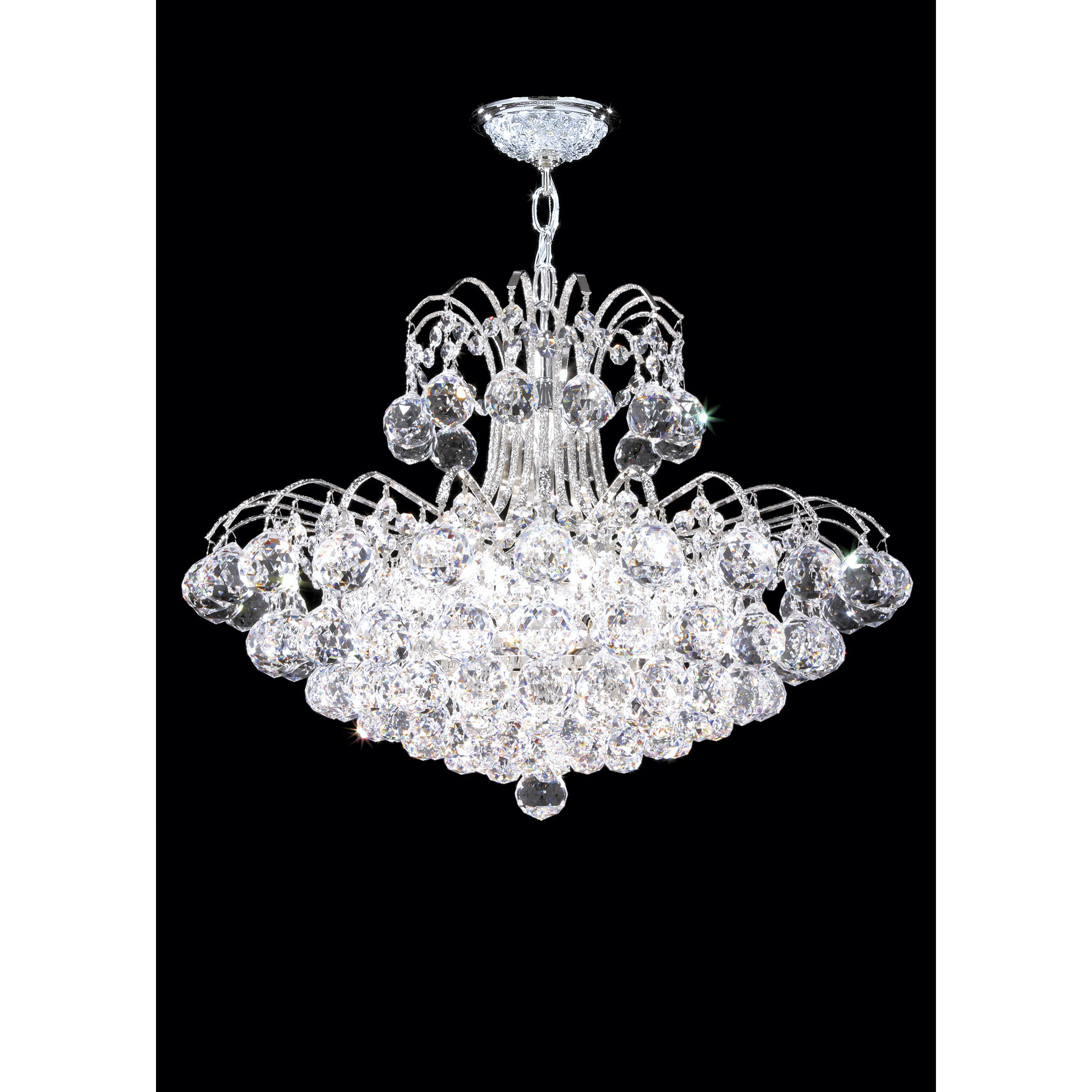 Jacqueline 12 Light 22 inch Silver Chandelier Ceiling Light