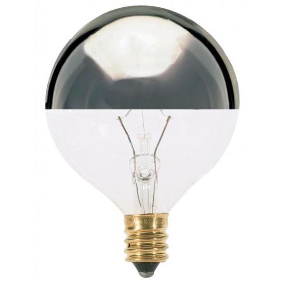 Lumos Incandescent G16 1/2 Candelabra E12 25 watt 120V 2700K Light Bulb