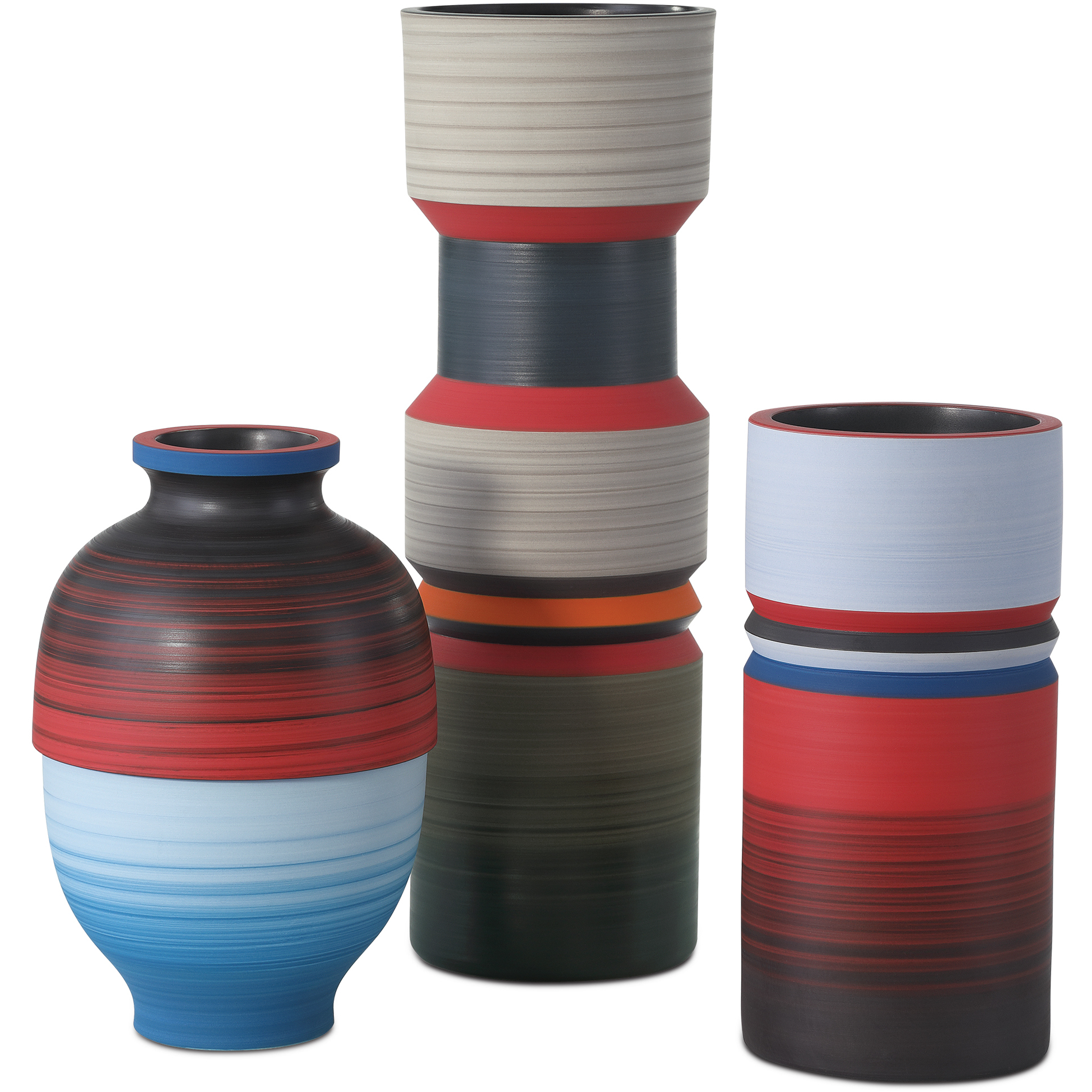 Happy 80's 15.2 X 6 inch Vases, Set of 3