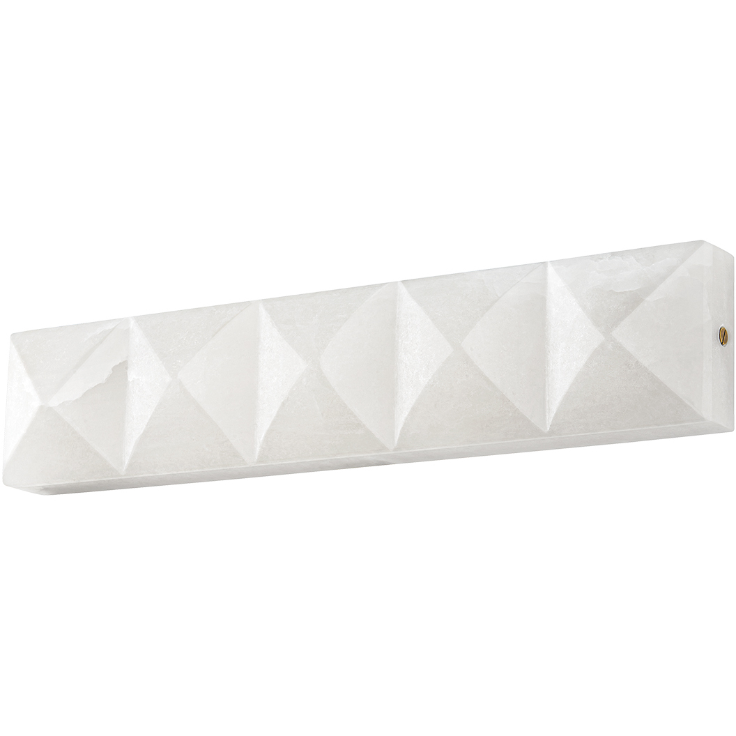 Gypsum LED 5 inch Vintage Brass ADA Wall Sconce Wall Light