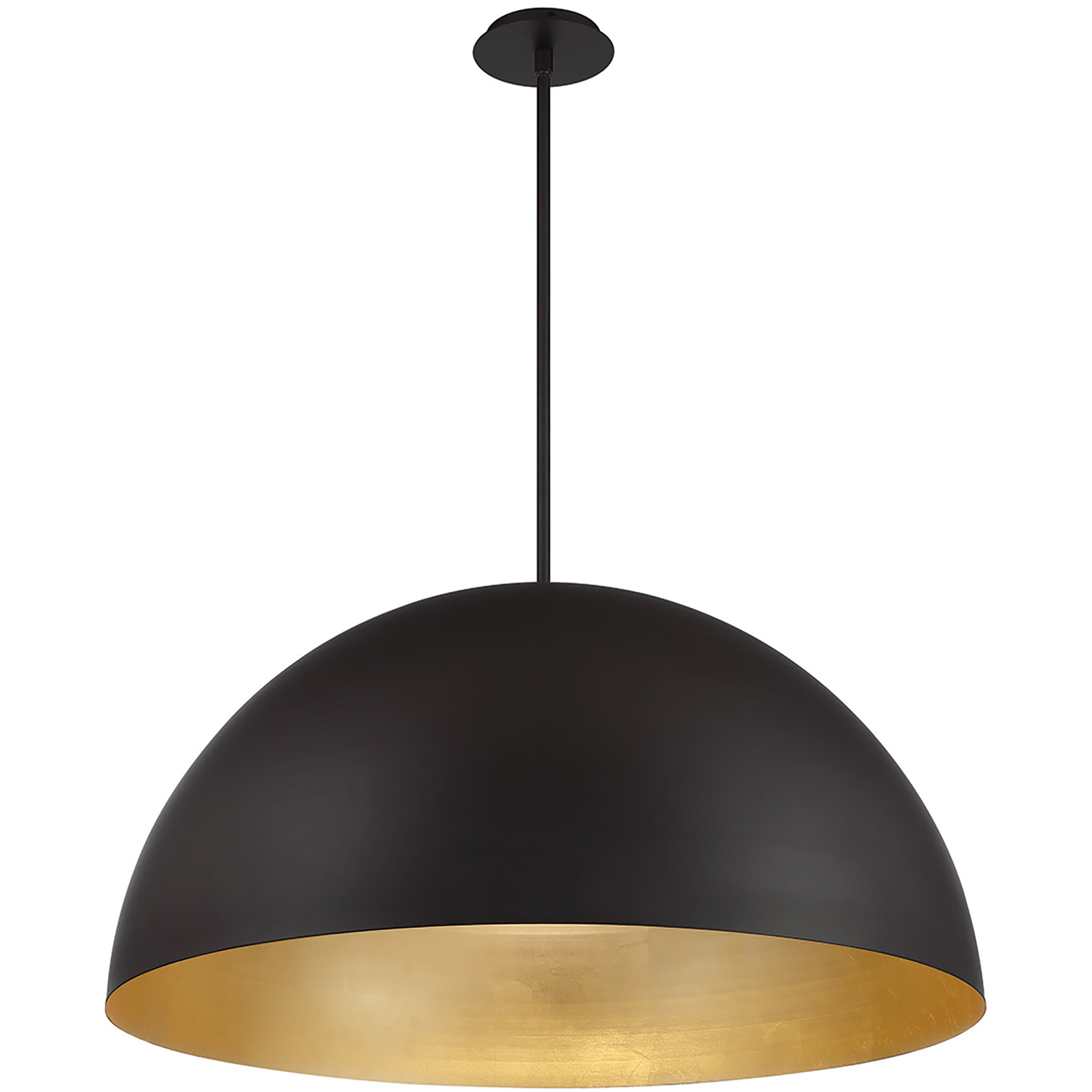 Yolo LED 35.5 inch White Silver Leaf Pendant Ceiling Light in 35in.