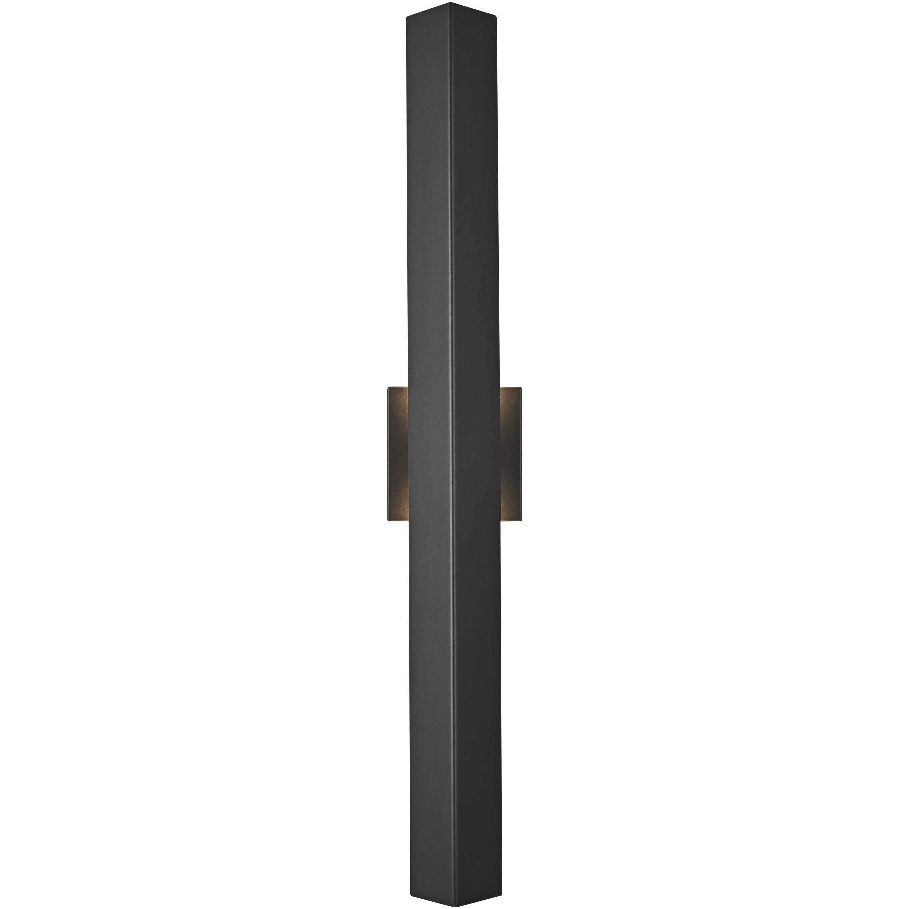 Troy 2 Light 30 inch Black Outdoor Wall Sconce