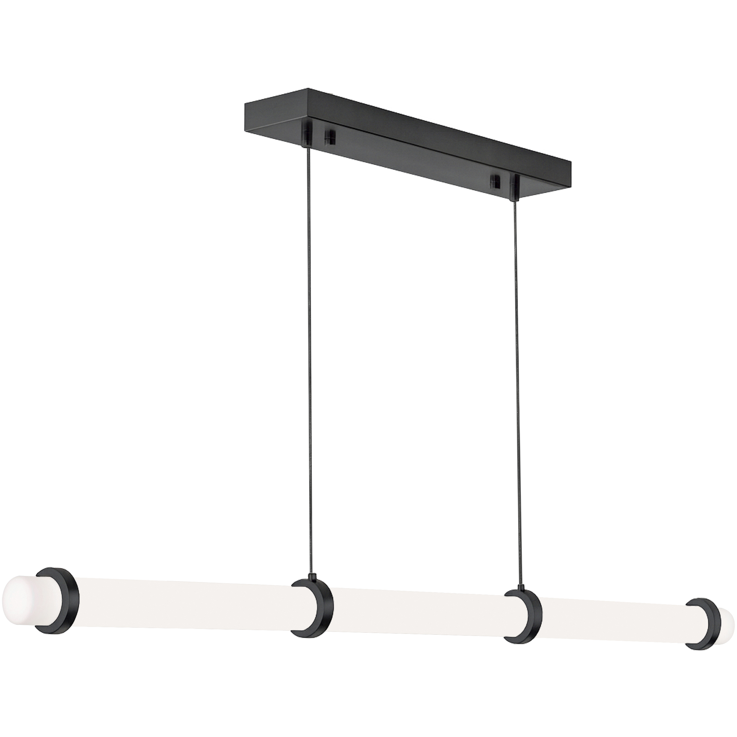 Miami LED 48 inch Black Linear Pendant Ceiling Light