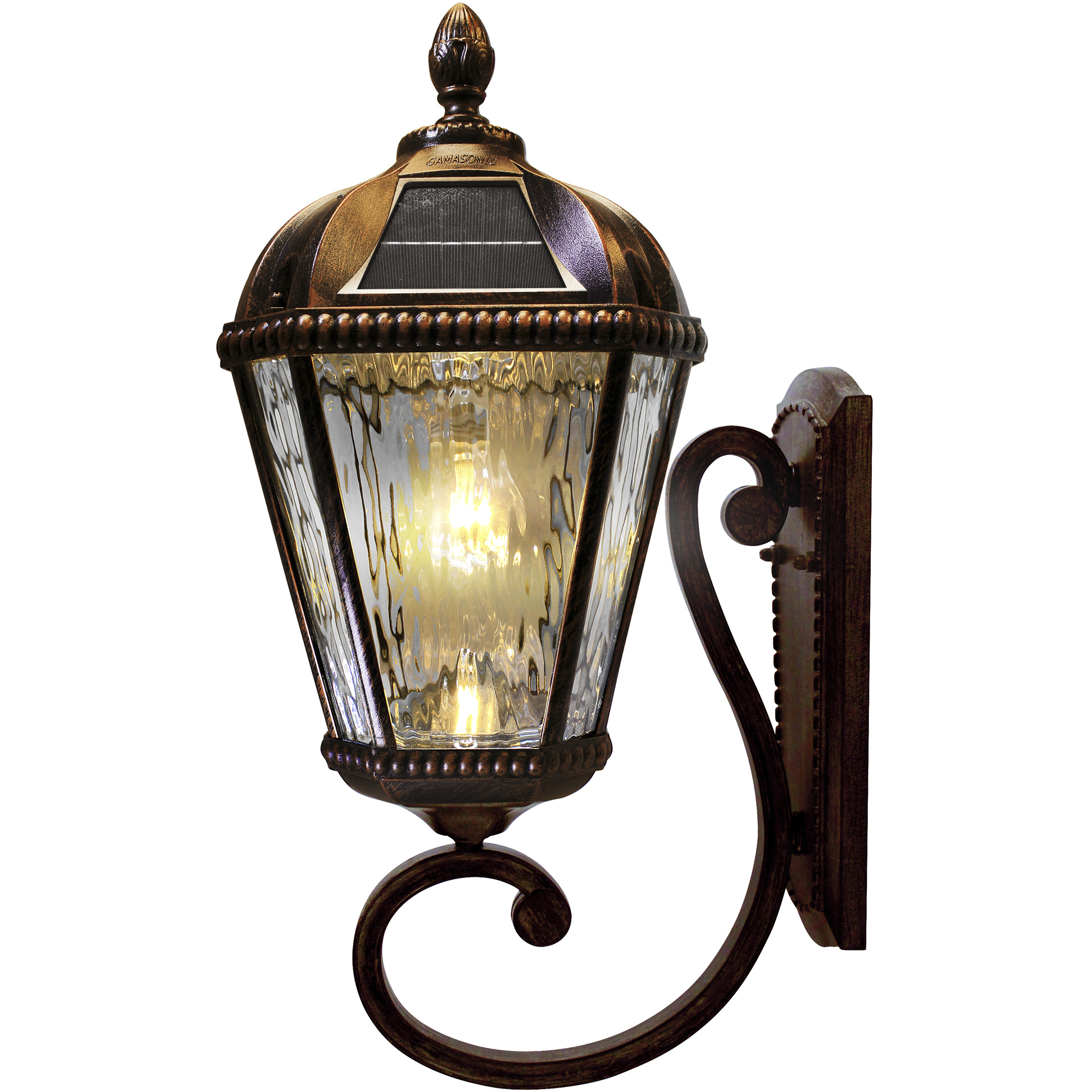 Royal LED 21 inch Brushed Bronze Outdoor Wall Sconce, Solar