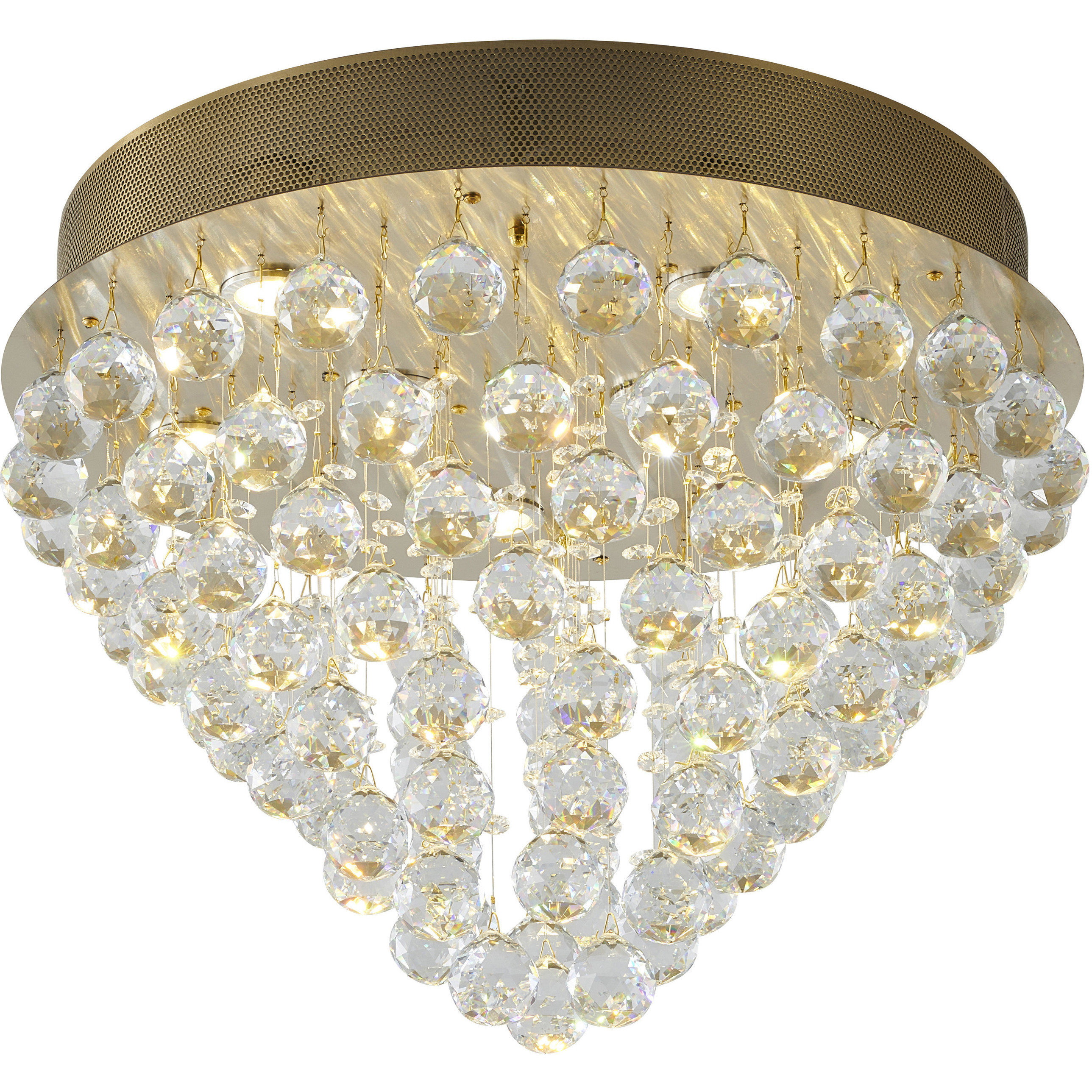Canada LED 20 inch Gold Semi Flush Mount Ceiling Light