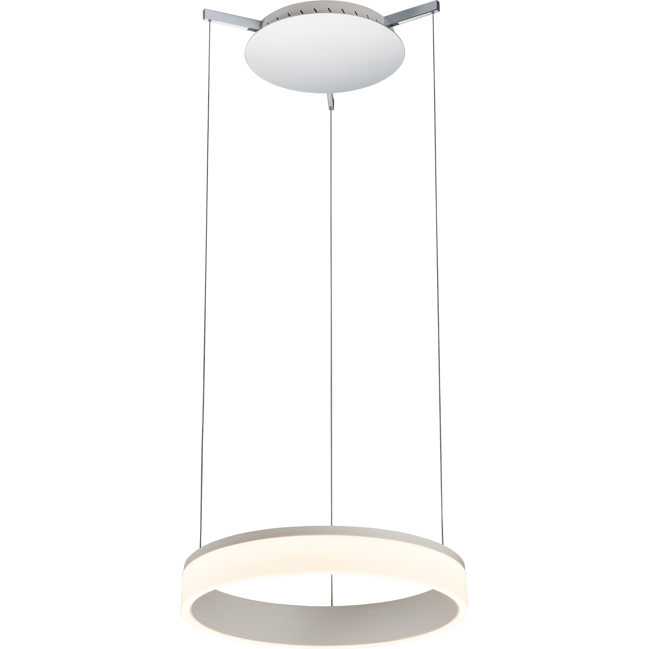 Halo 18 inch Chrome Pendant Ceiling Light