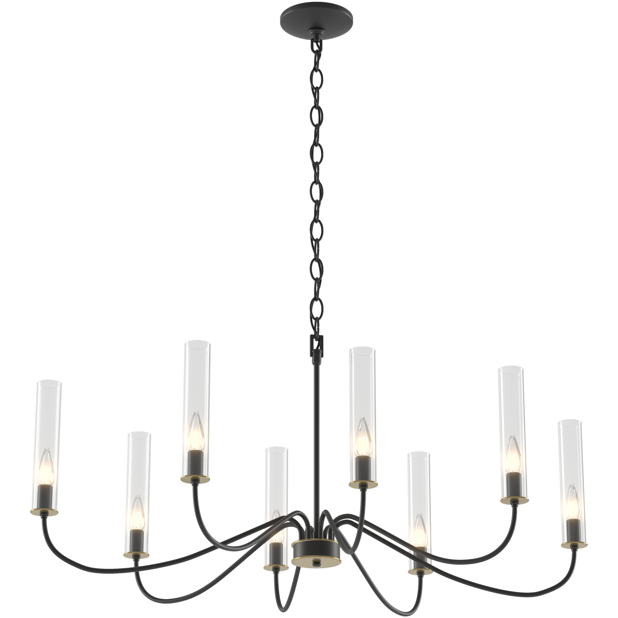 Grace 8 Light 23.7 inch Black Chandelier Ceiling Light