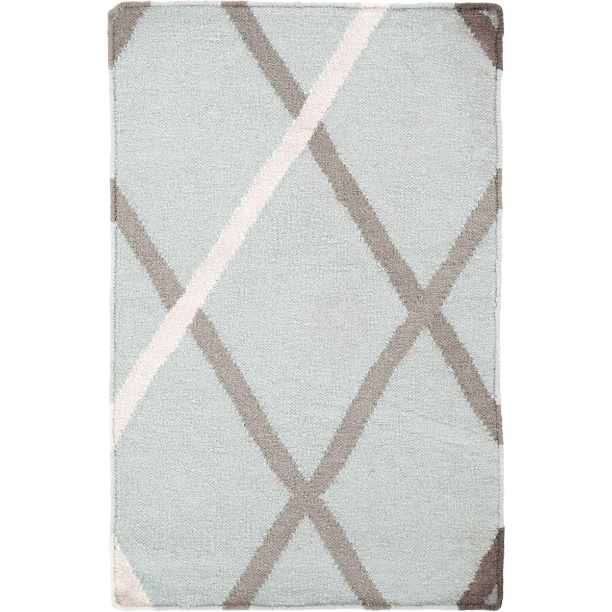 Frontier 36 X 24 inch Mint, Medium Gray, Ivory, Charcoal Rug