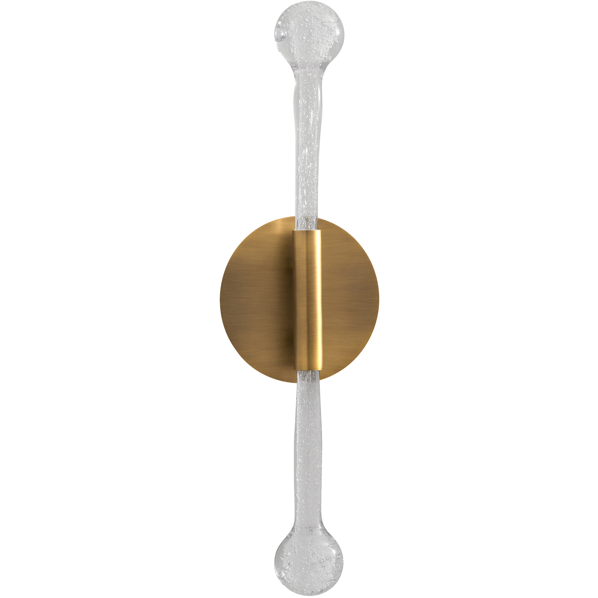 Manhattan 2 Light 5.75 inch Brushed Brass Sconce Wall Light