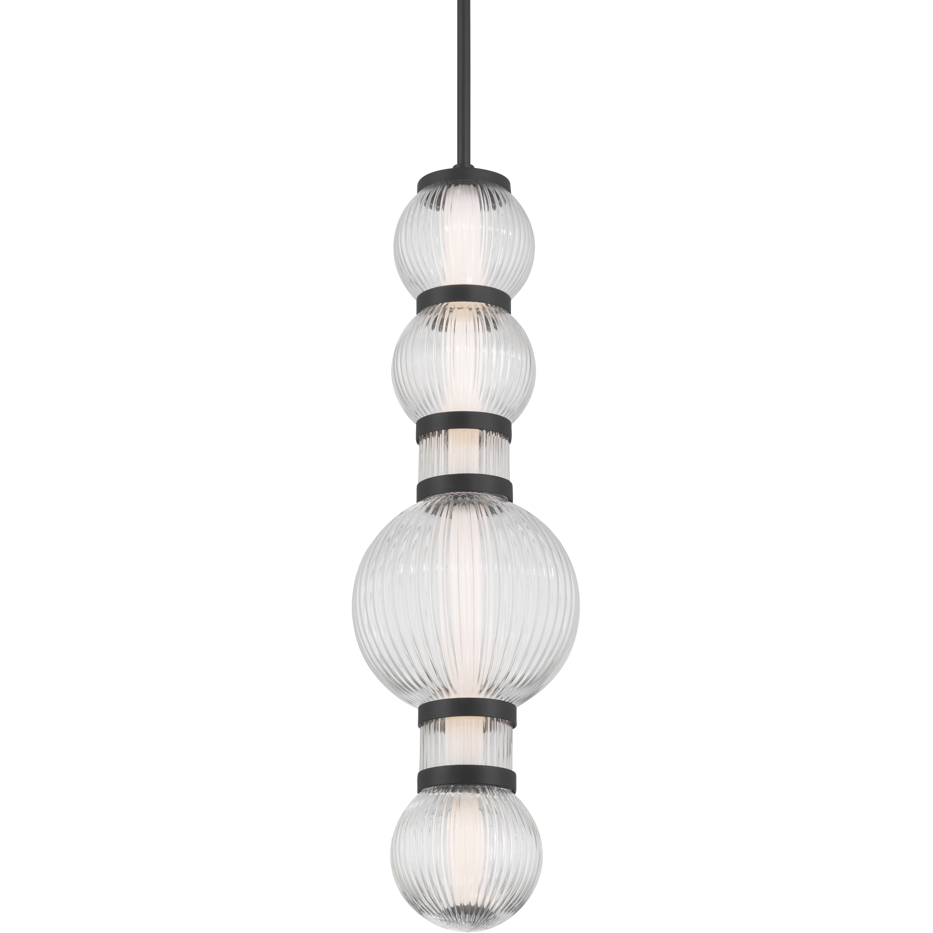 Cordel LED 8 inch Dark Matte Black Mini Pendant Ceiling Light