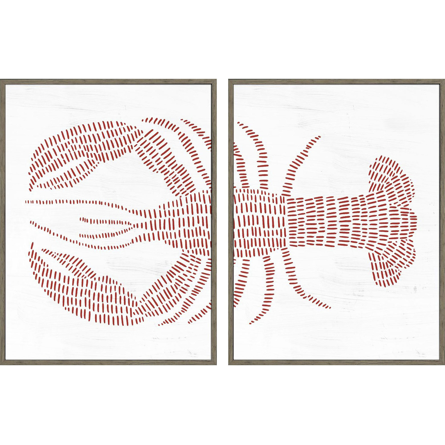 Spotted Crab / Spotted Lobster 16 X 12 inch Non-Glass Framed Art, Propac