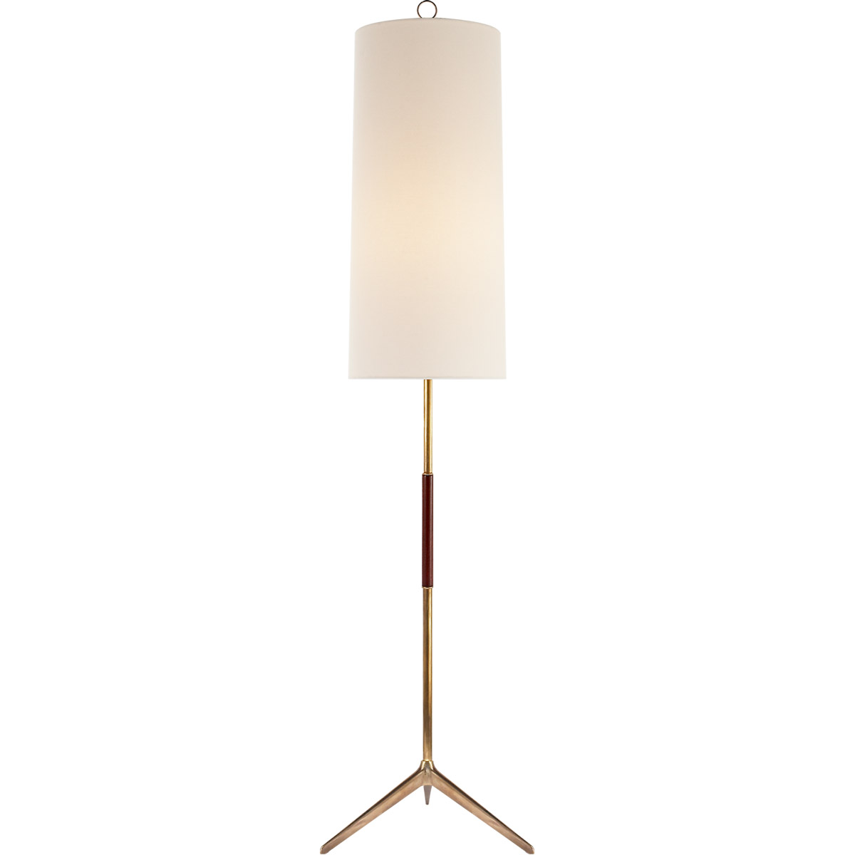 AERIN Frankfort 60 inch 100 watt Hand-Rubbed Antique Brass Floor Lamp Portable Light