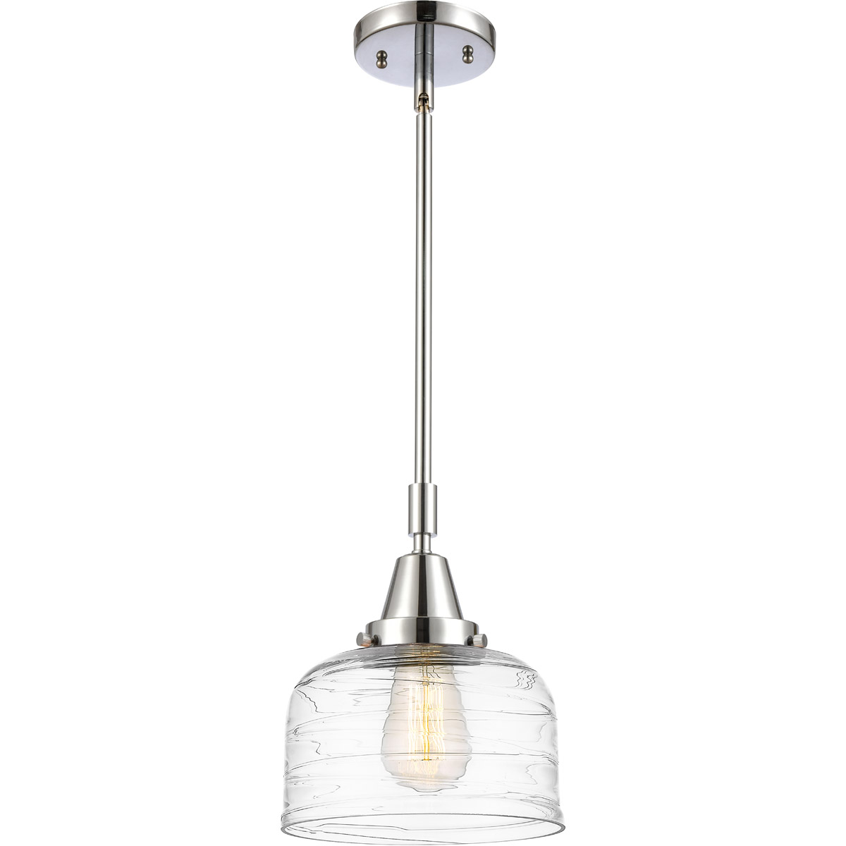 Franklin Restoration Bell 1 Light 8 inch Polished Chrome Mini Pendant Ceiling Light