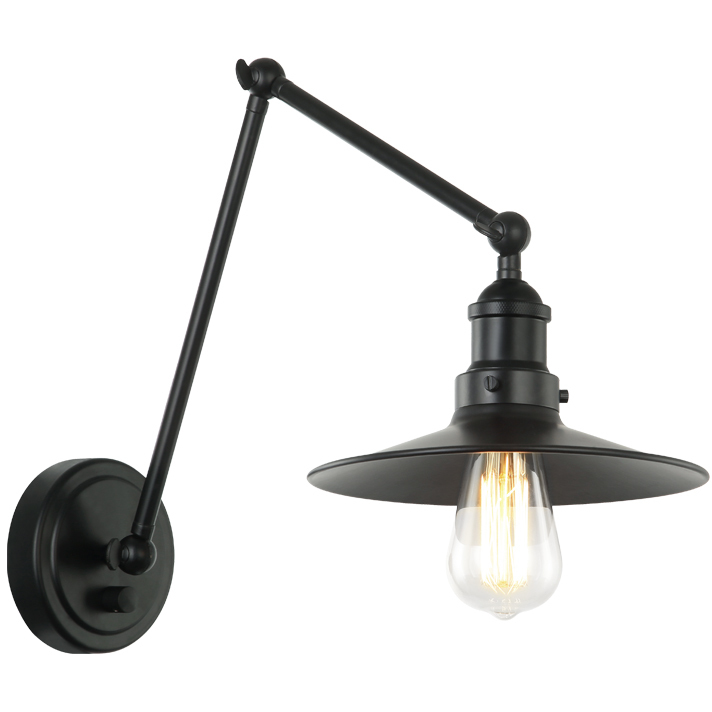 Brixson 1 Light 8.75 inch Black Wall Sconce Wall Light