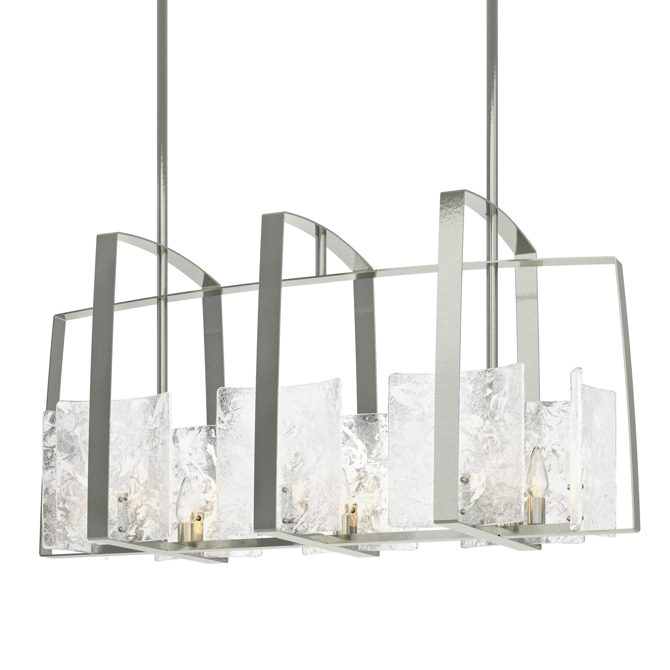 Arc 8 Light 43 inch Sterling Linear Pendant Ceiling Light