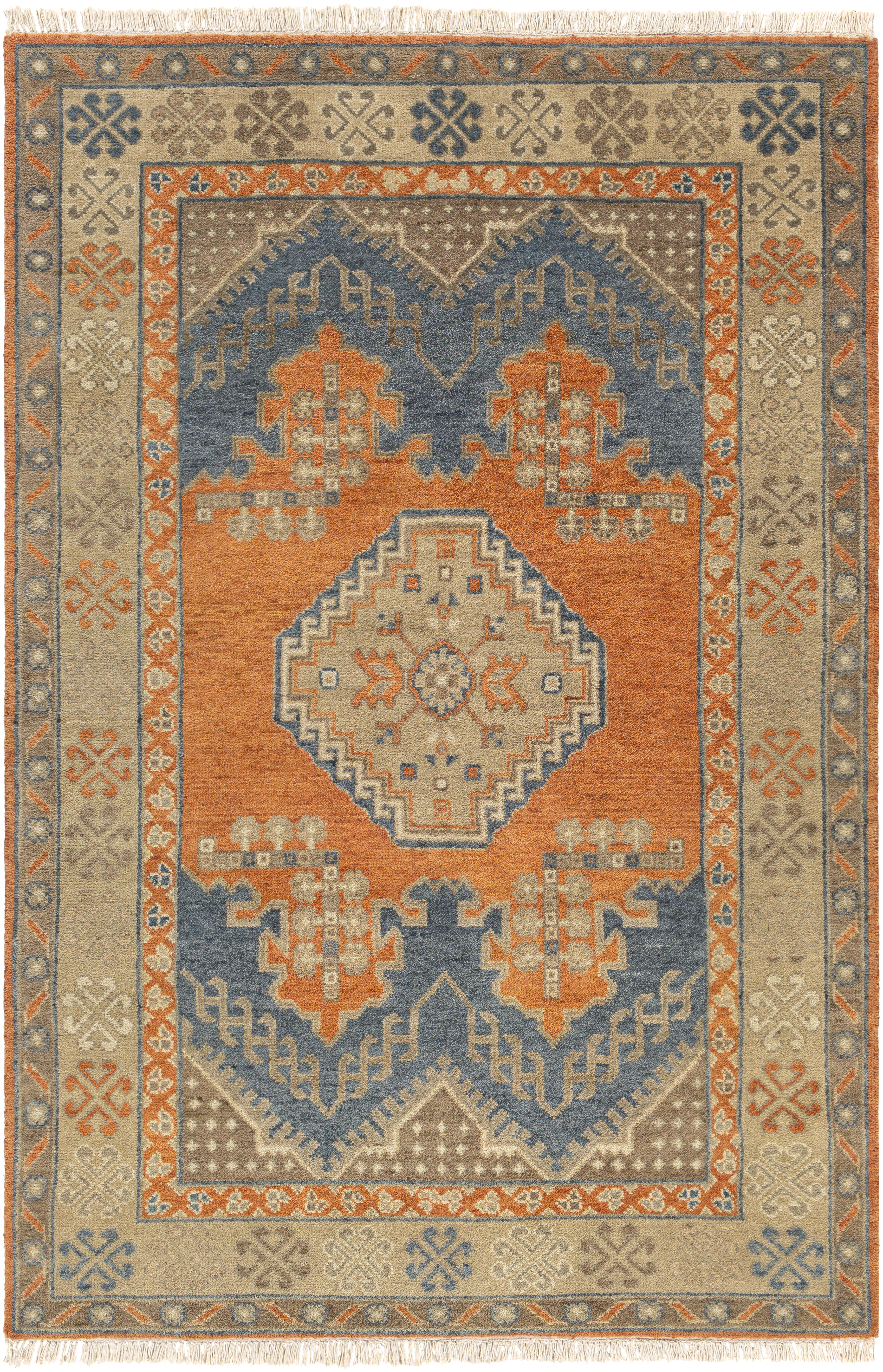 Isparta 36 X 24 inch Brown Rug in 2 x 3, Rectangle