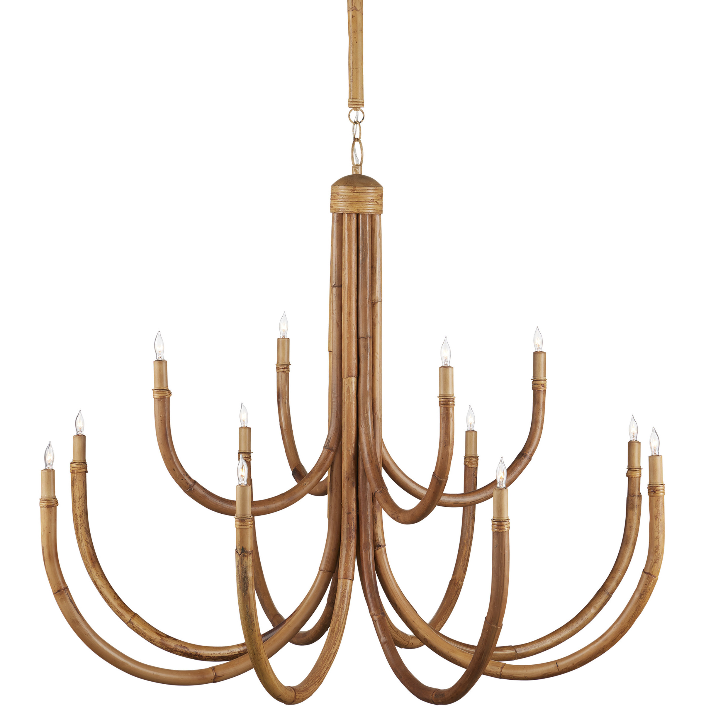 Samsara 12 Light 48 inch Saddle Tan Chandelier Ceiling Light, Large