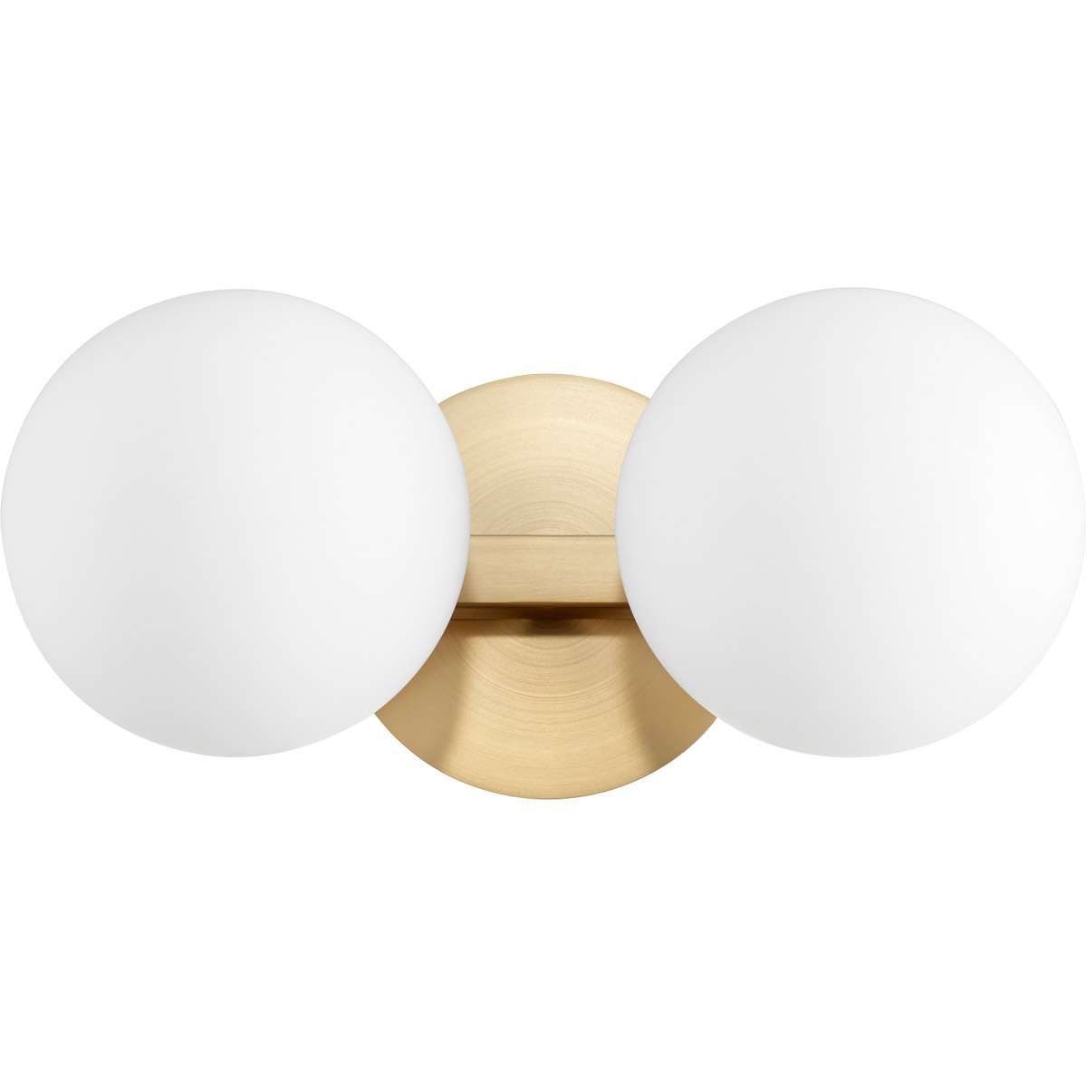 Globe 2 Light 14 inch Aged Brass Vanity Light Wall Light