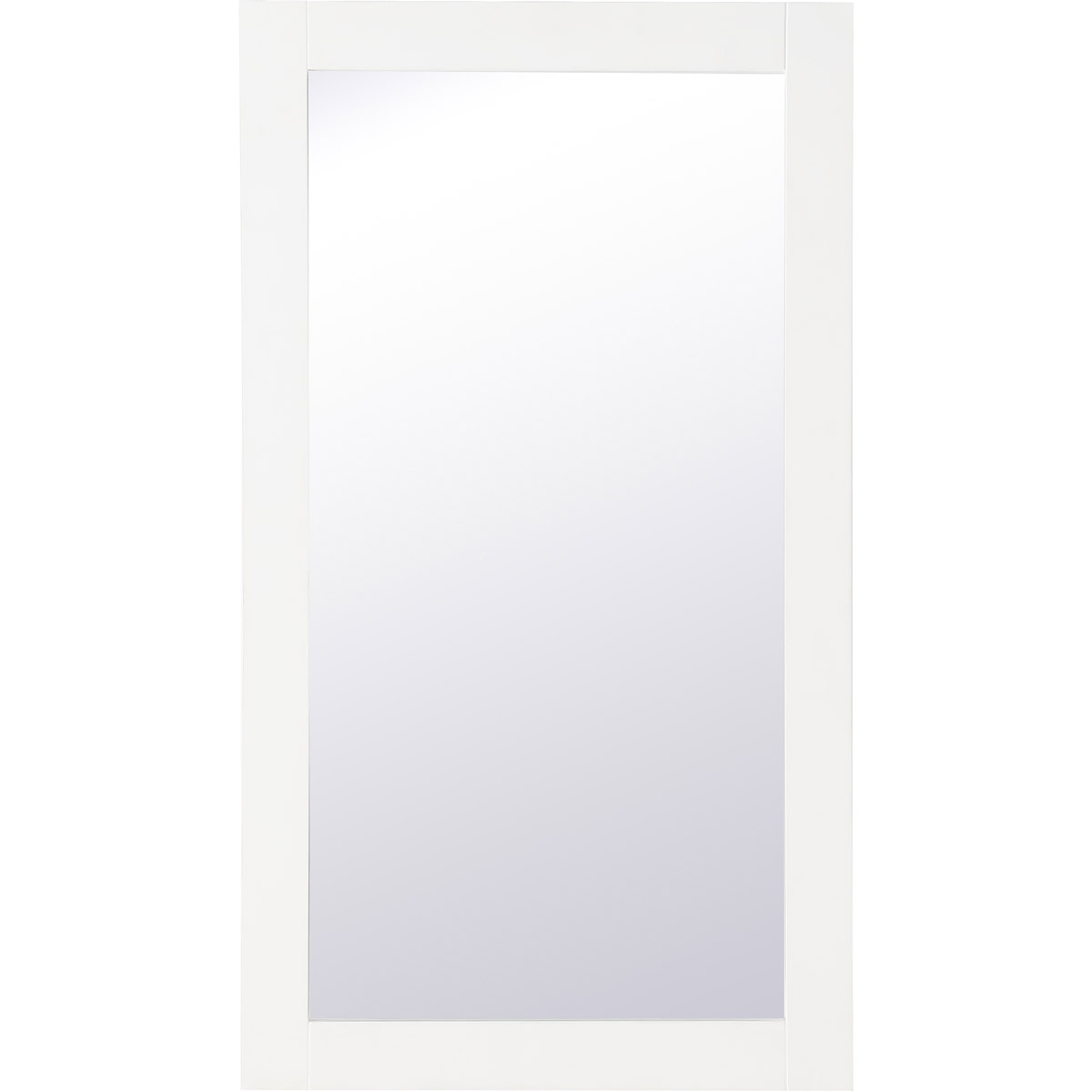Aqua 32 X 18 inch White Wall Mirror
