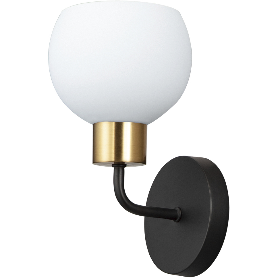 Coraline 1 Light 6 inch Bronze and Satin Brass Wall Sconce Wall Light in Bronze/Satin Brass