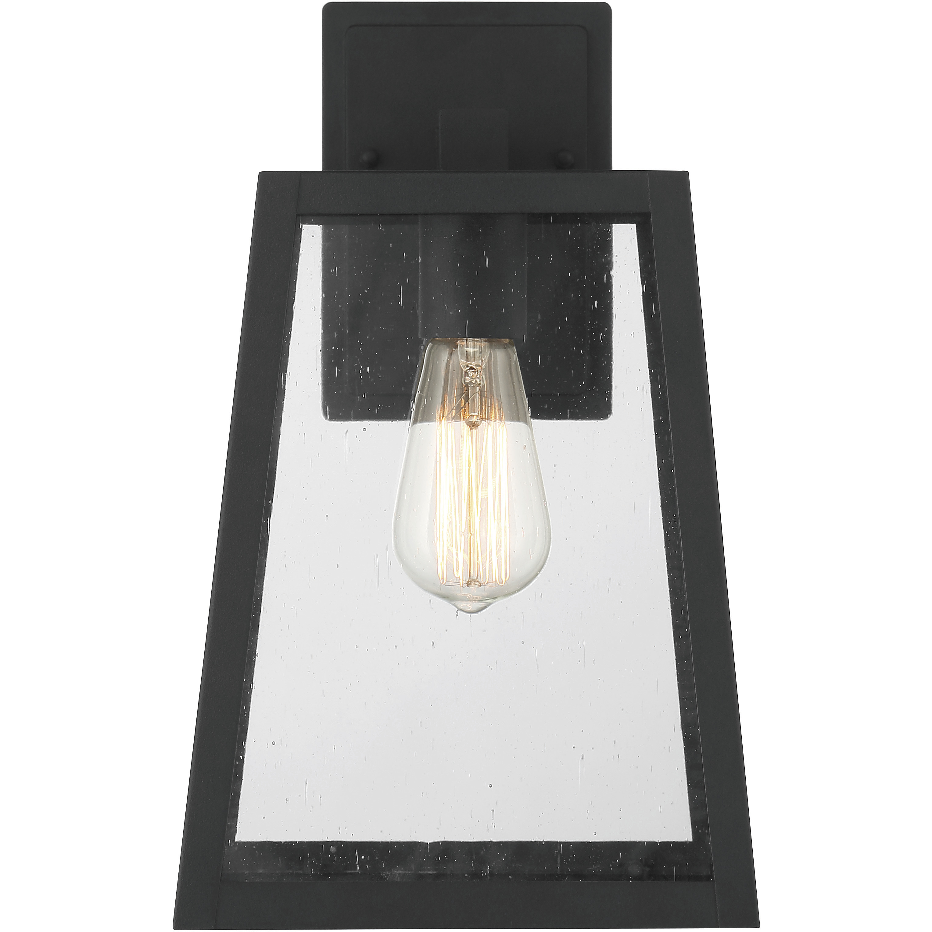 Dunn 1 Light 13 inch Textured Matte Black Outdoor Wall Mount, Large