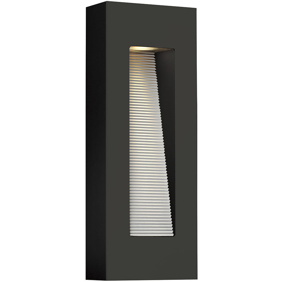Luna Outdoor Wall Mount Lantern in Satin Black, Non-LED, Small